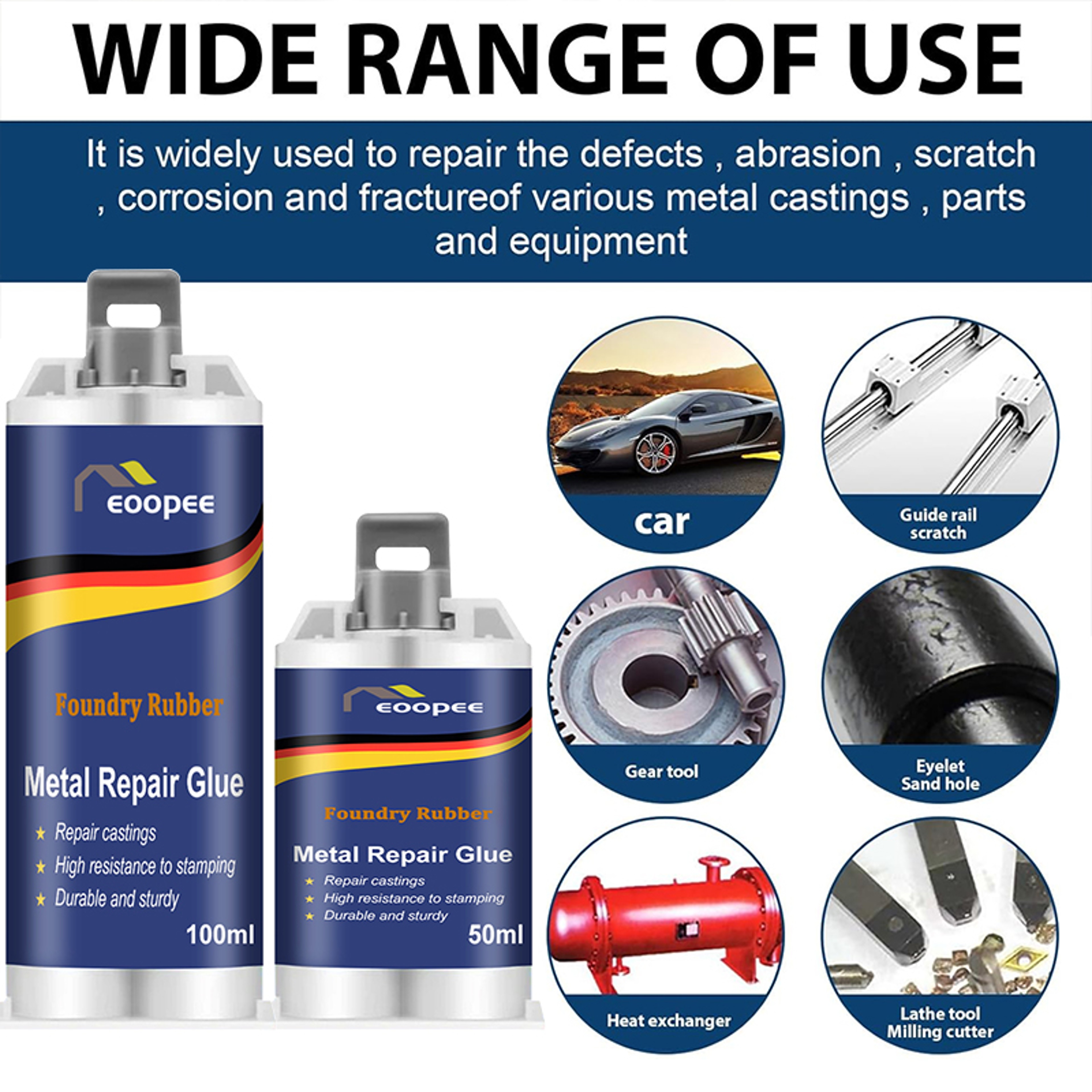 Industrial Strength Metal Welding Glue  Heat Resistant Epoxy Bonding Adhesive 2