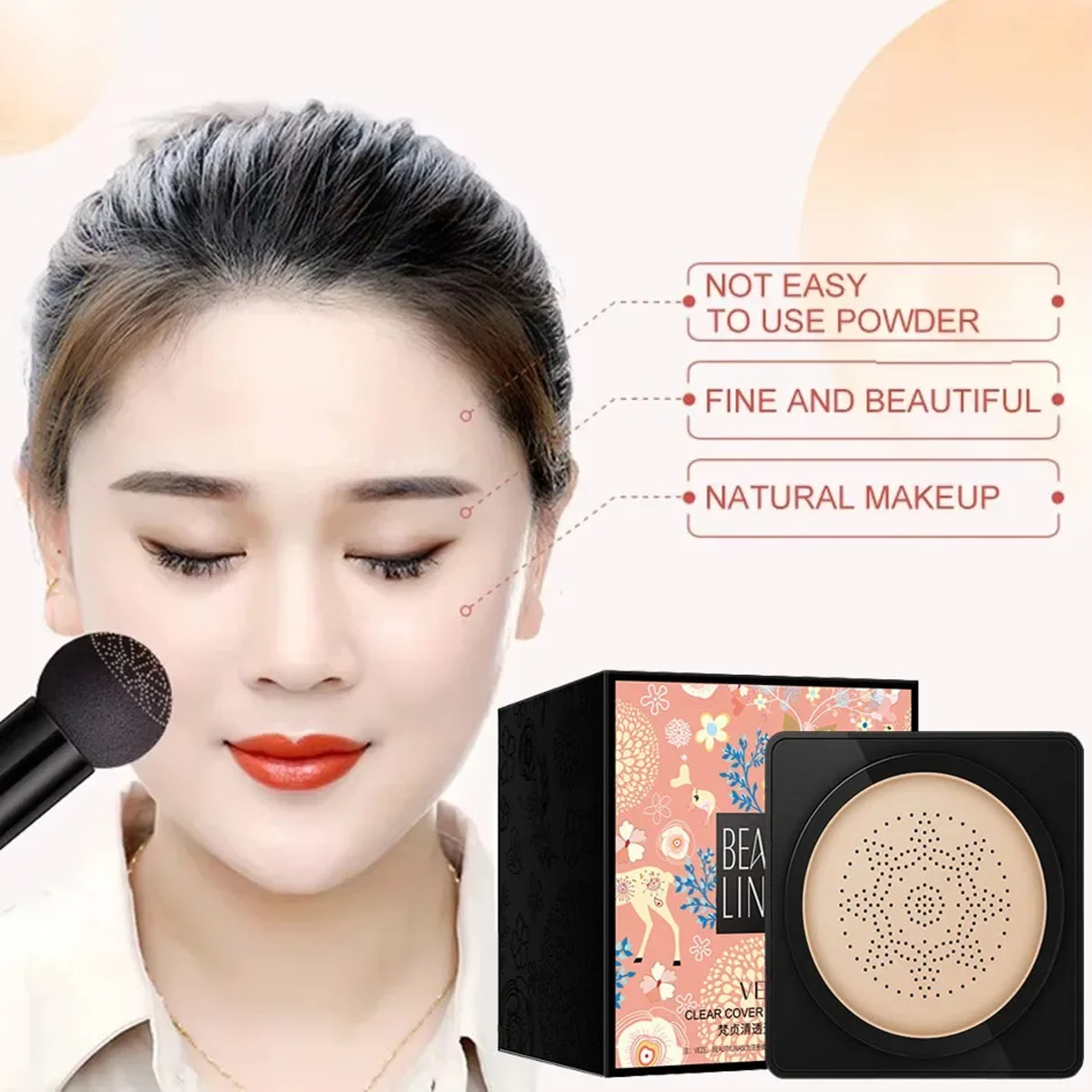 Natural Glow Mushroom Head CC Cream with Air Cushion Applicator – view 2