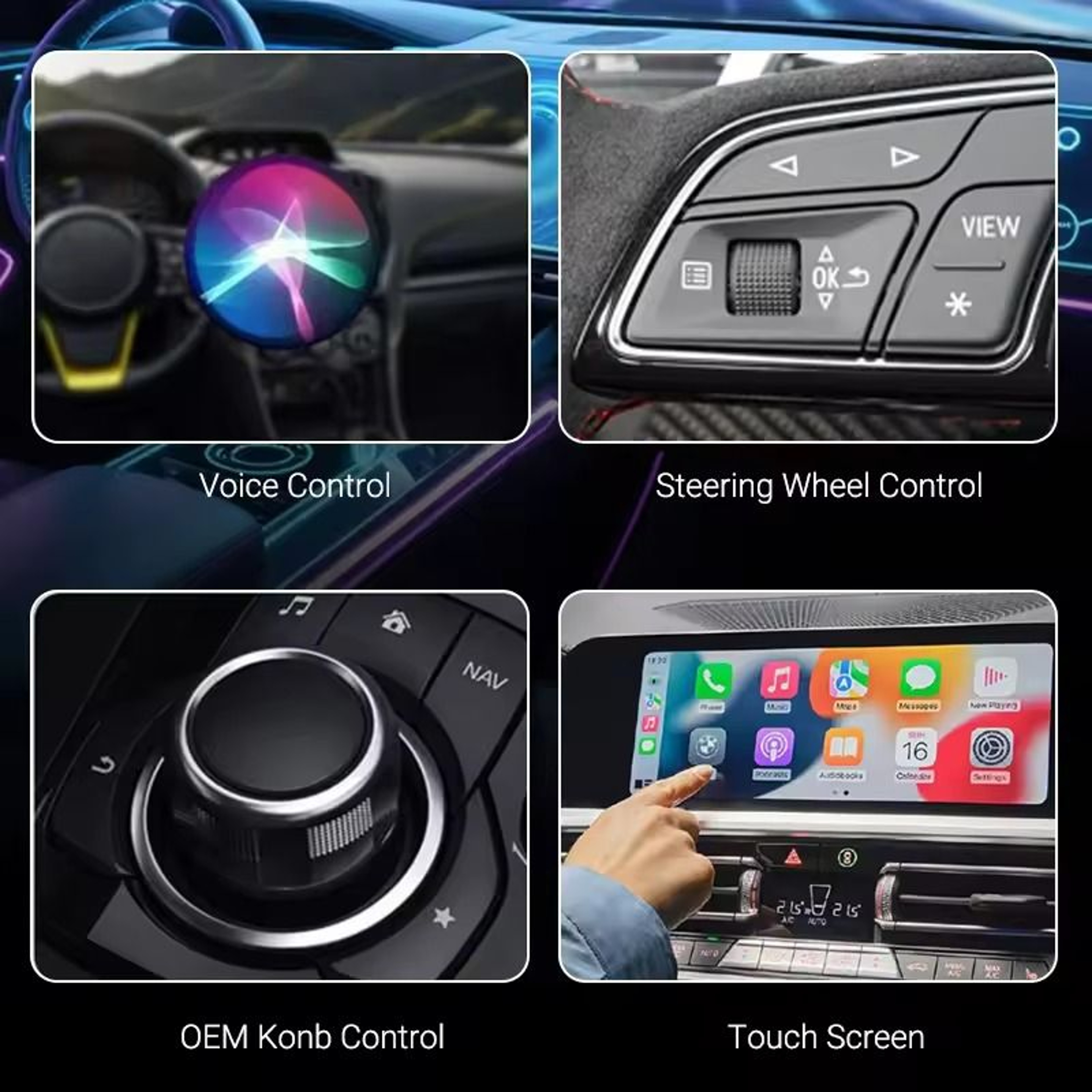 Wireless CarPlay And Android Auto Adapter Low Latency 5GHz Plug And Play 2