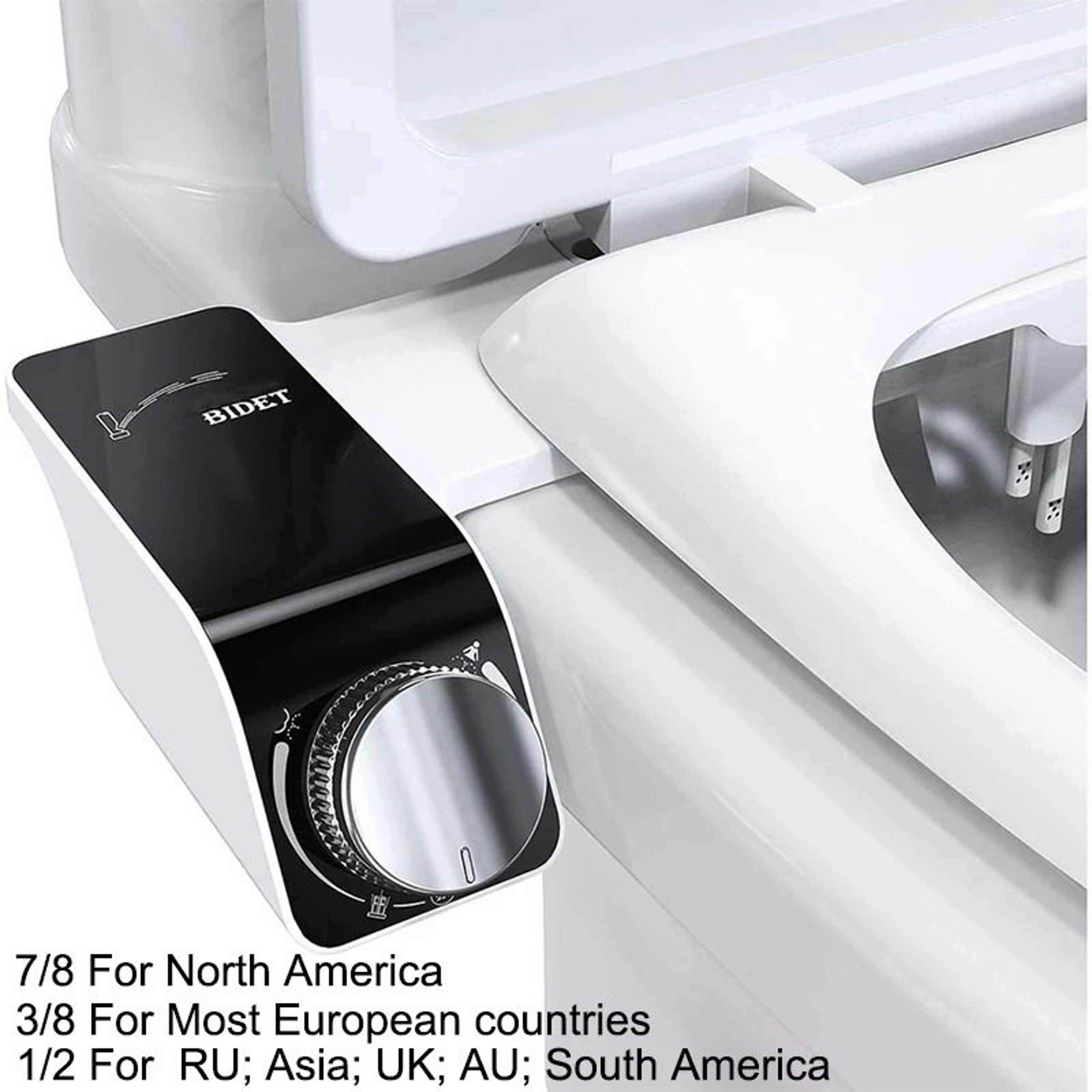 NonElectric Bidet Toilet Seat Attachment With Dual Nozzles 7