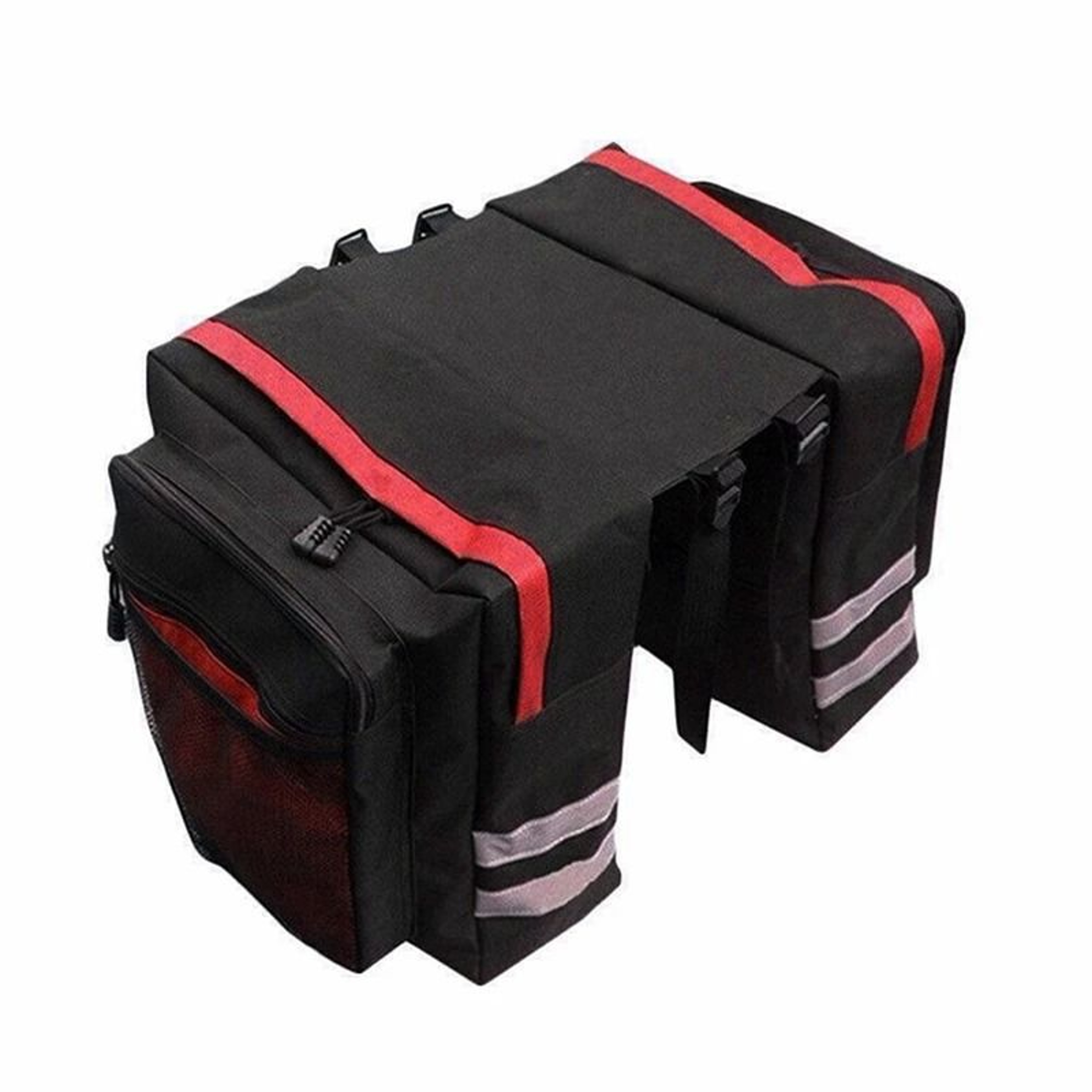 MTB Bicycle Carrier Bag Rear Rack Trunk Double Side Travel Storage 5