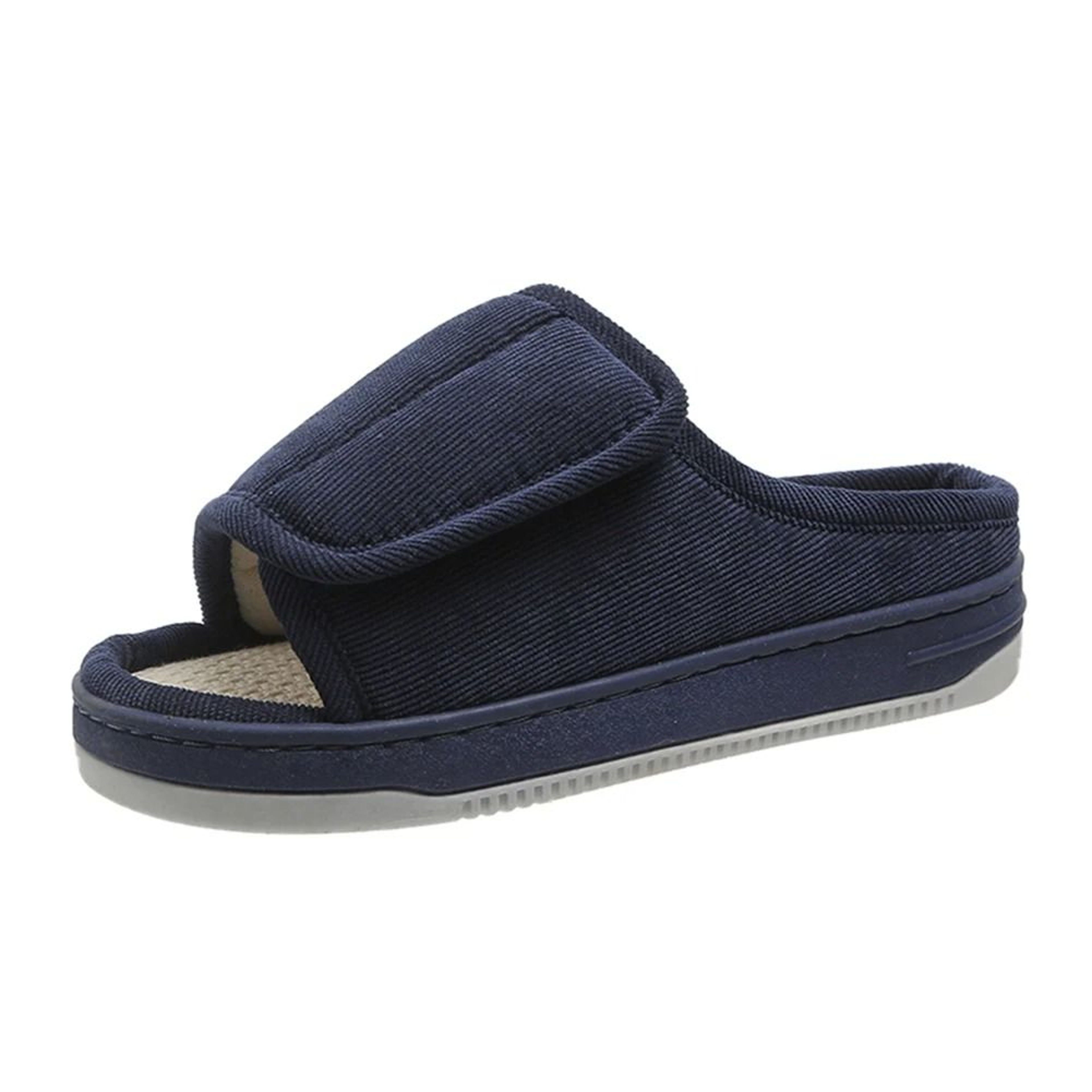 Men Women Diabetic Slippers Adjustable Open Toe Swollen Feet Shoes With Non Slip Sole 6