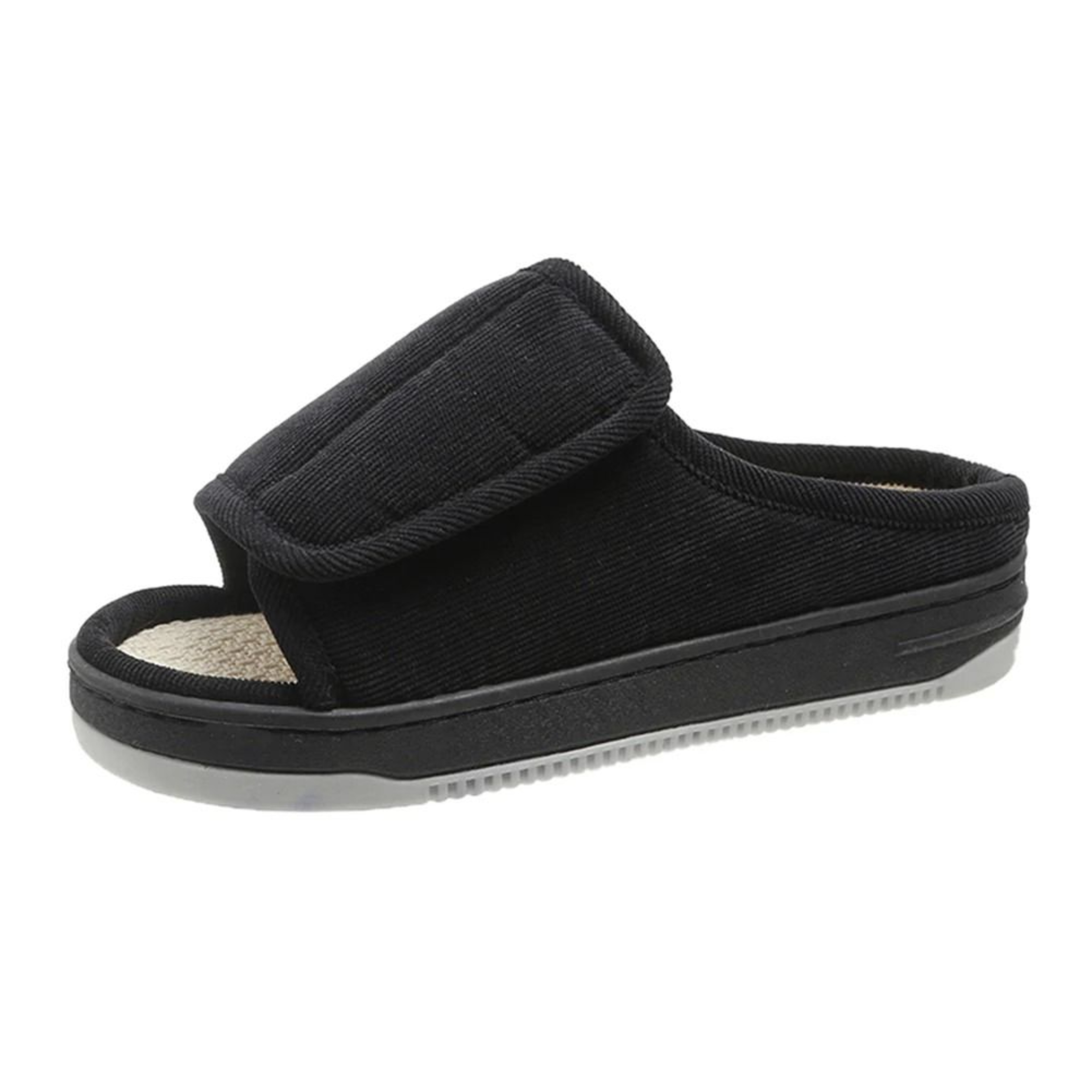 Men Women Diabetic Slippers Adjustable Open Toe Swollen Feet Shoes With Non Slip Sole 7