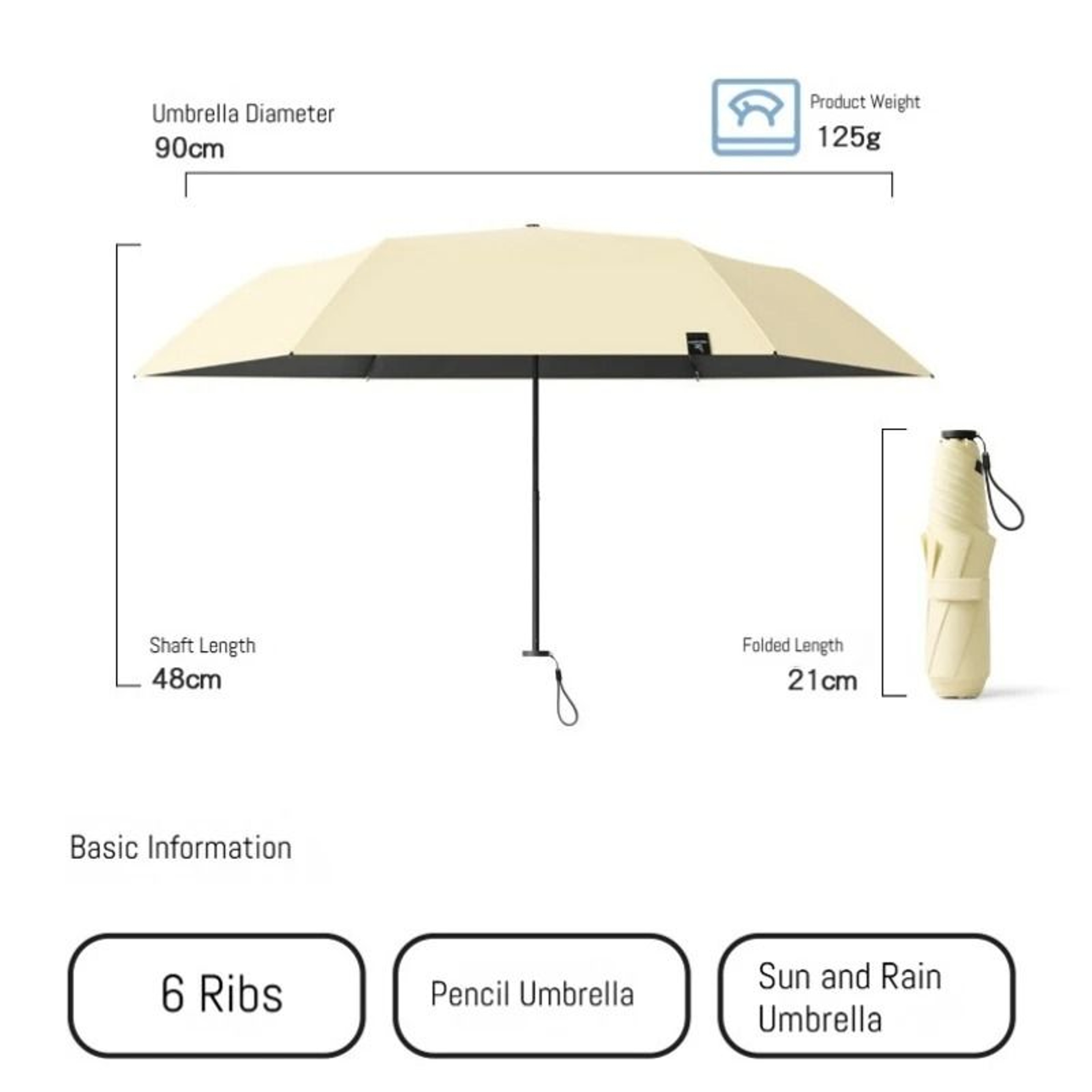 Japanese Style Portable Sun Protection Manual Umbrella 4