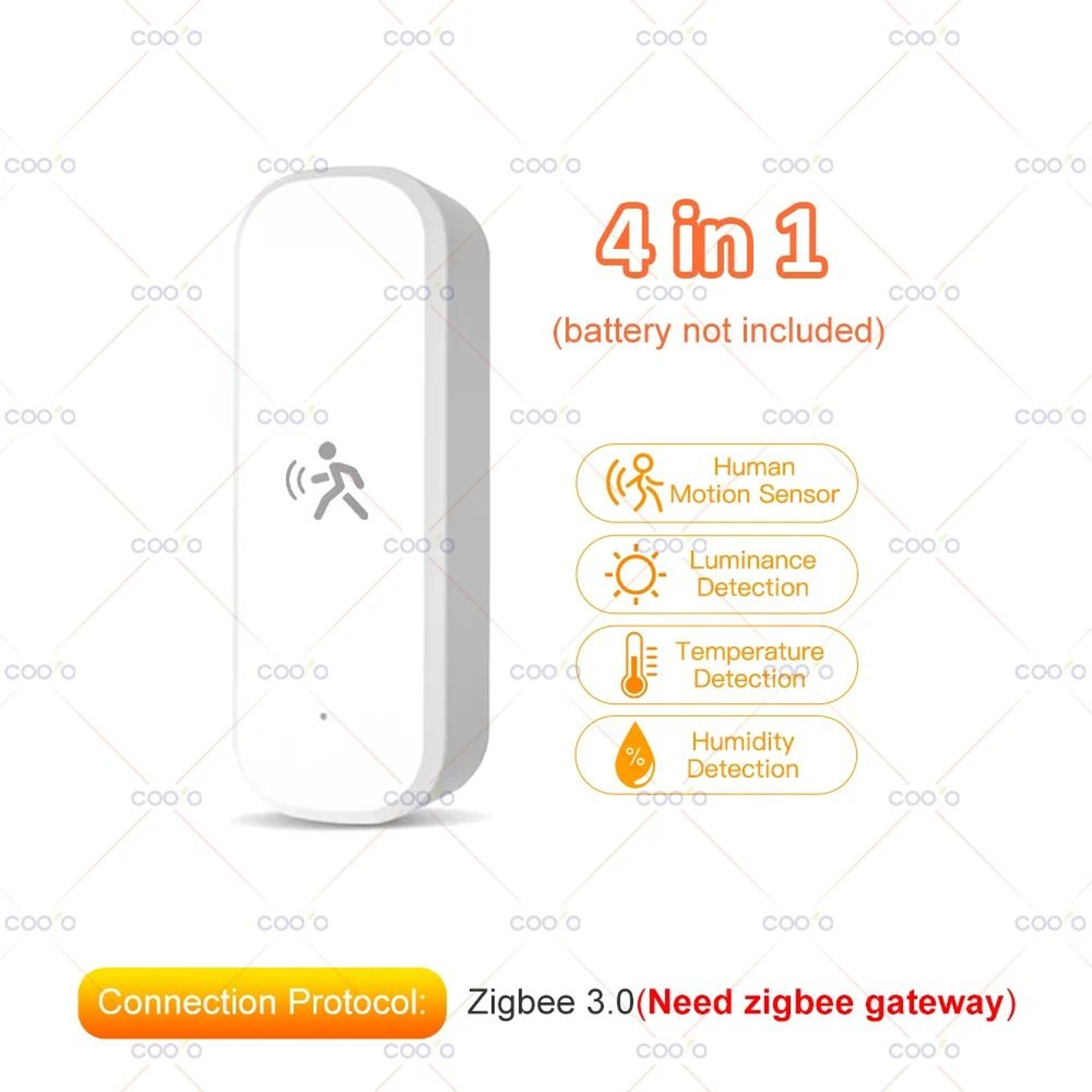 Tuya Zigbee Human Motion Sensor With MmWave Radar Temperature Humidity And Luminance Detection 7