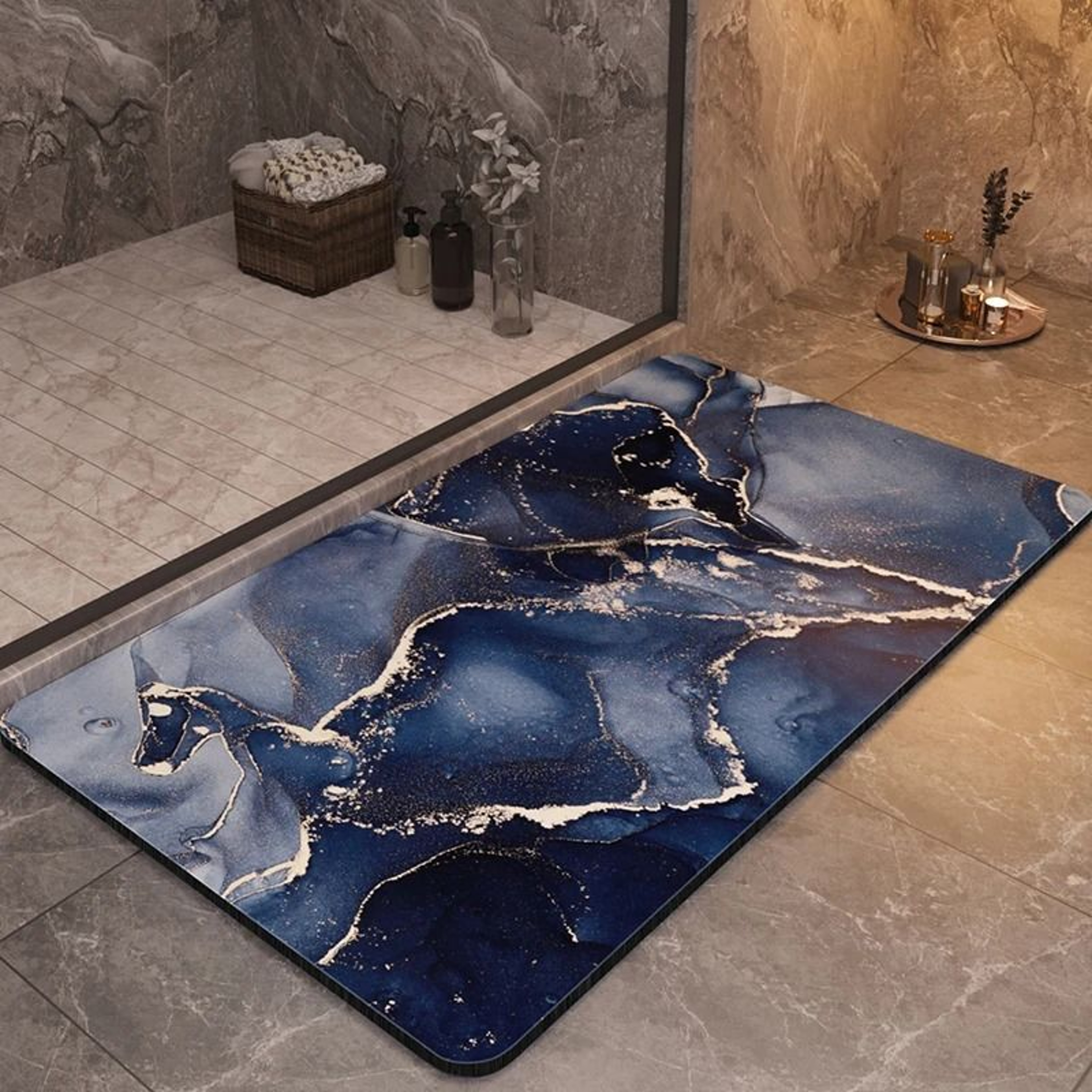 Luxury Bathroom Mat Anti Slip Super Absorbent Quick Dry Washable Rug 7