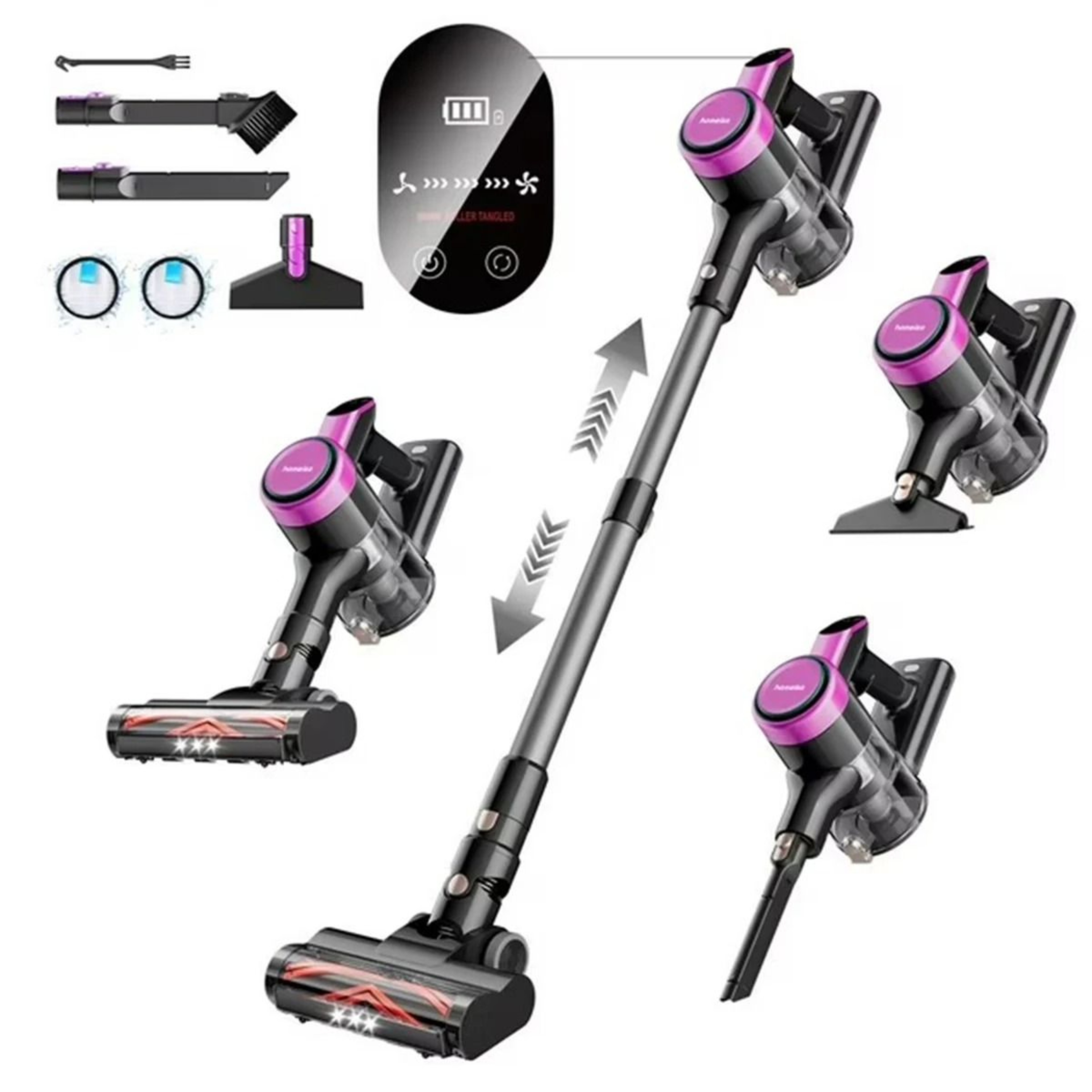 Cordless Stick Vacuum Cleaner With 23KPa Suction And LED Display 1
