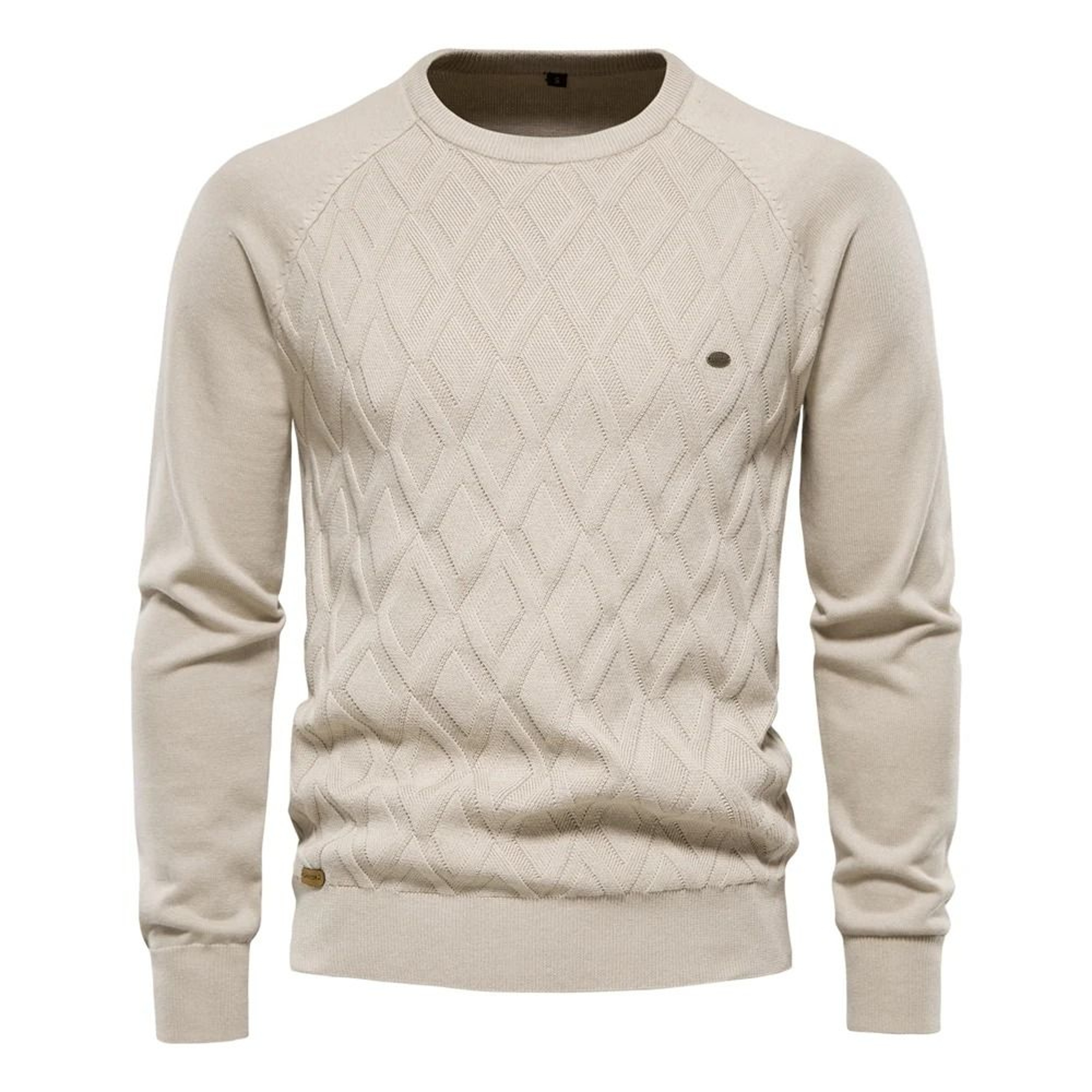 Mens Solid Knit Pullover Sweater 0