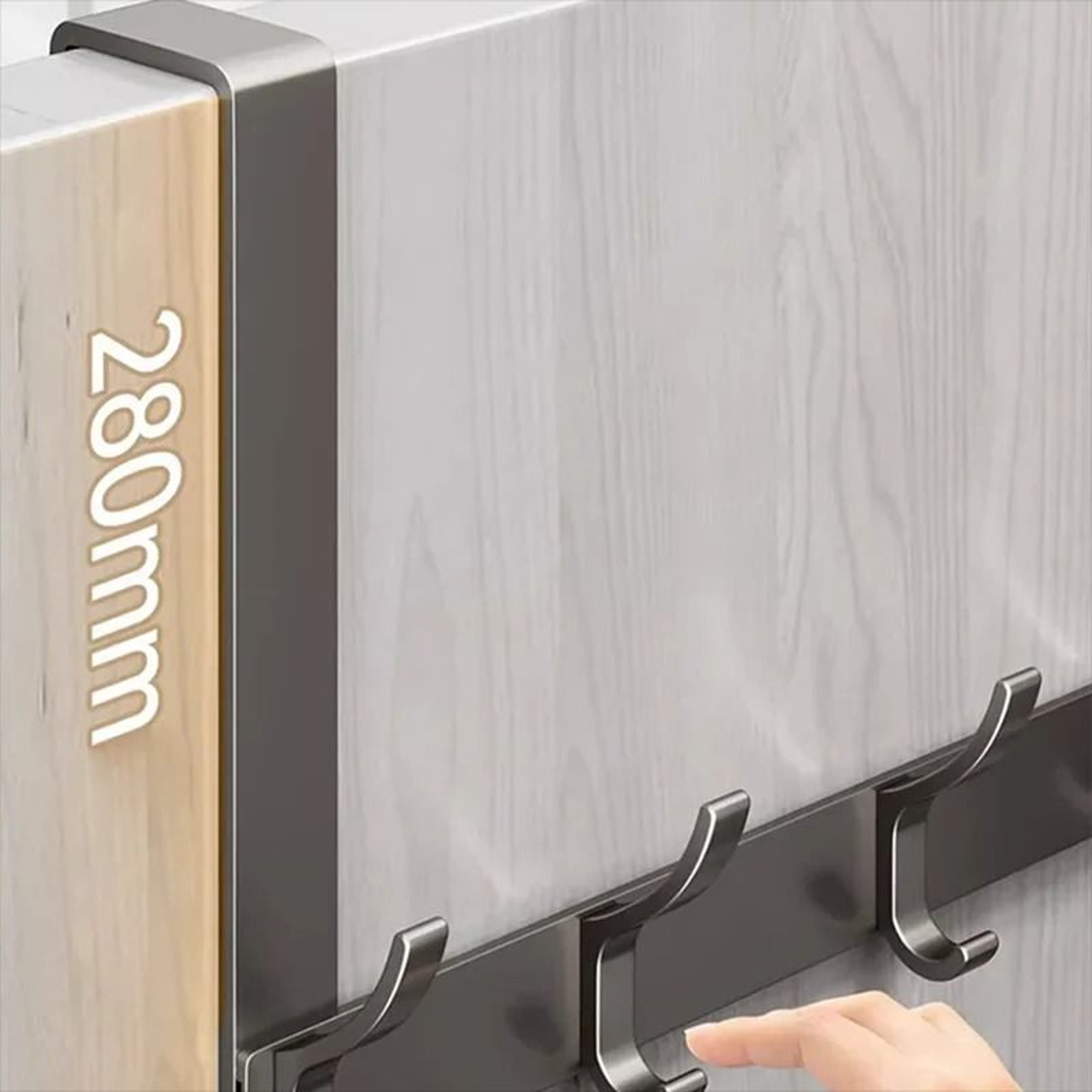 Over The Door Organizer Hook Rack  SpaceSaving Clothes Coat Hat And Towel Hanger For Home And Bathr 2