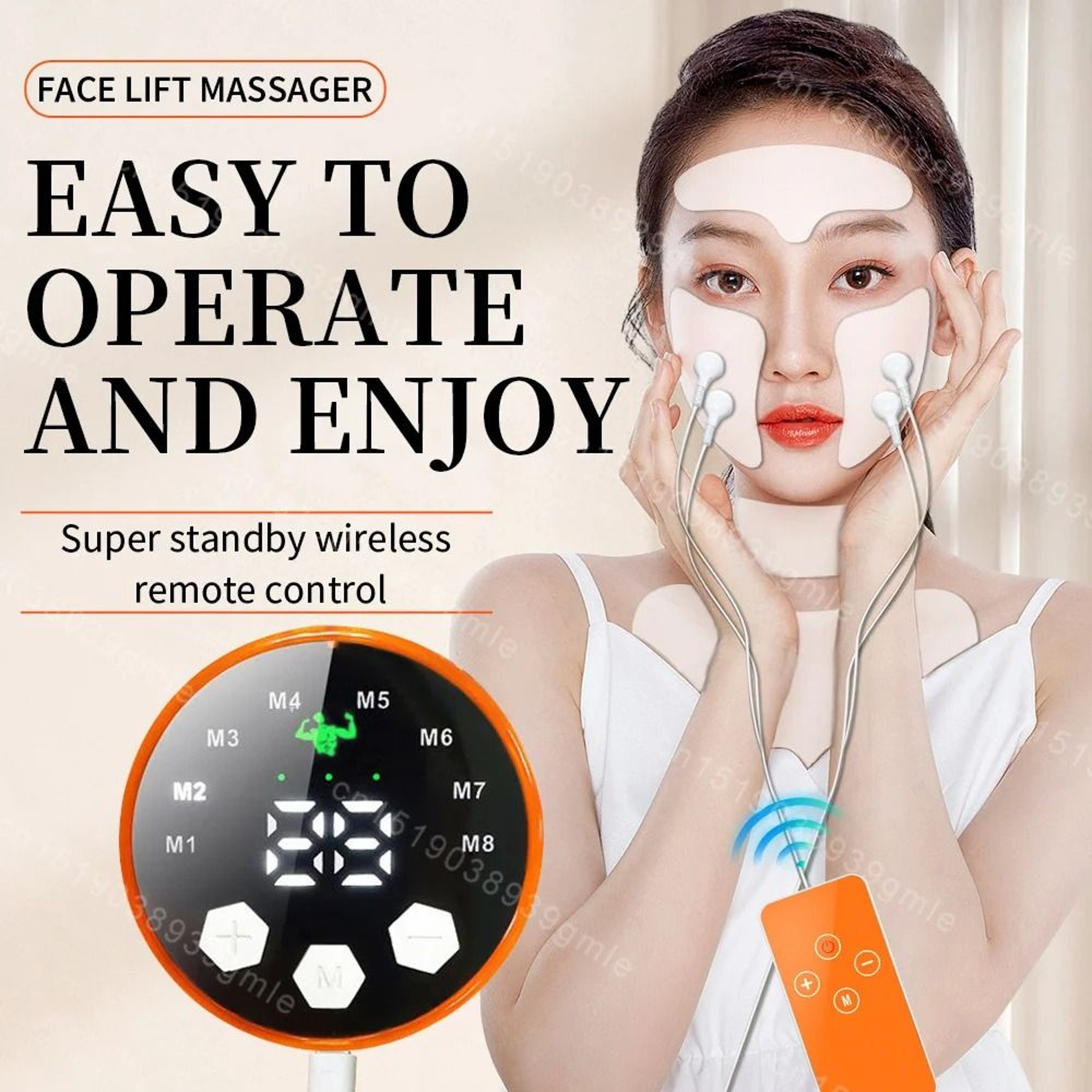 Ems Facial Lifting Massager Muscle Stimulator For Face And Neck Skin Tightening 5