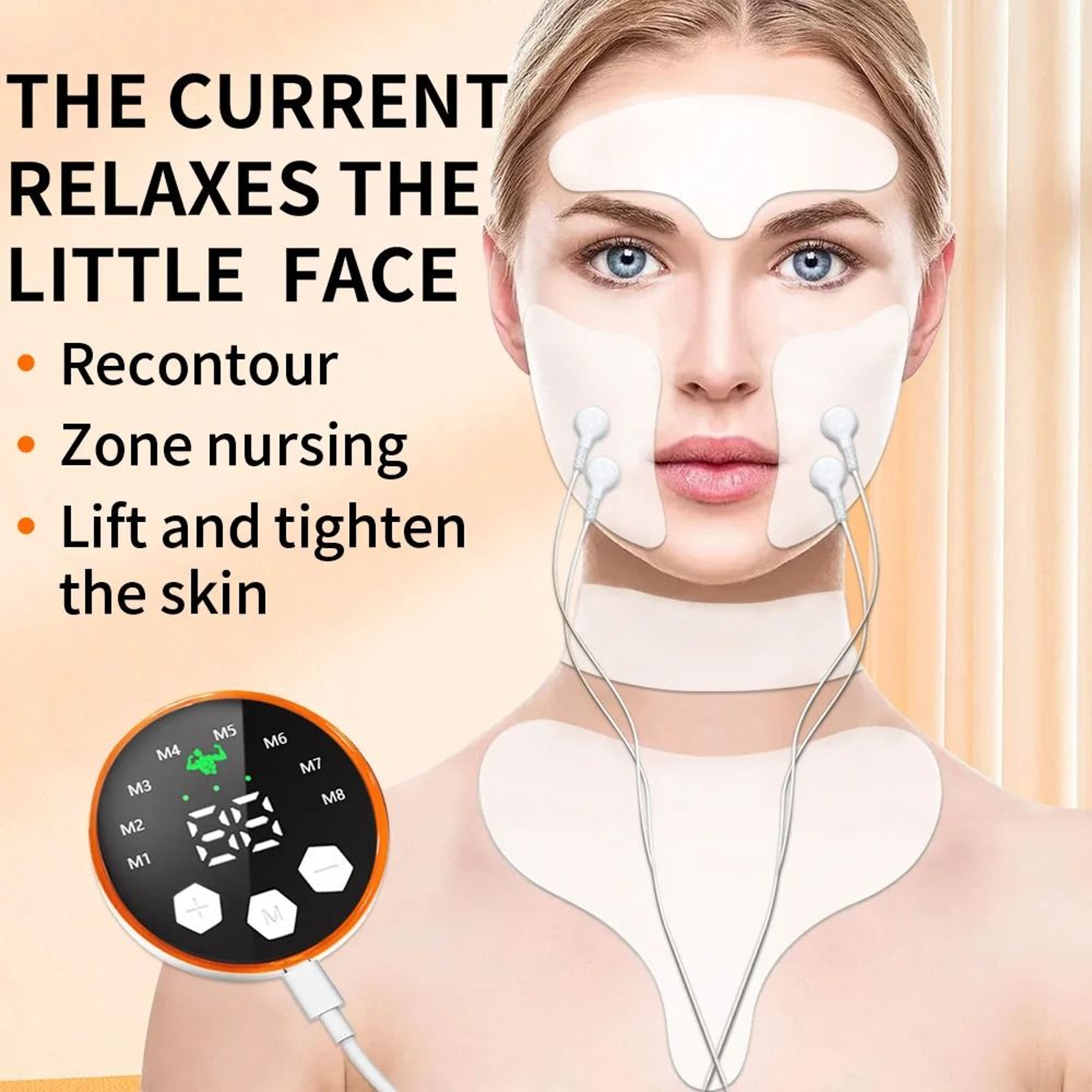 Ems Facial Lifting Massager Muscle Stimulator For Face And Neck Skin Tightening 6