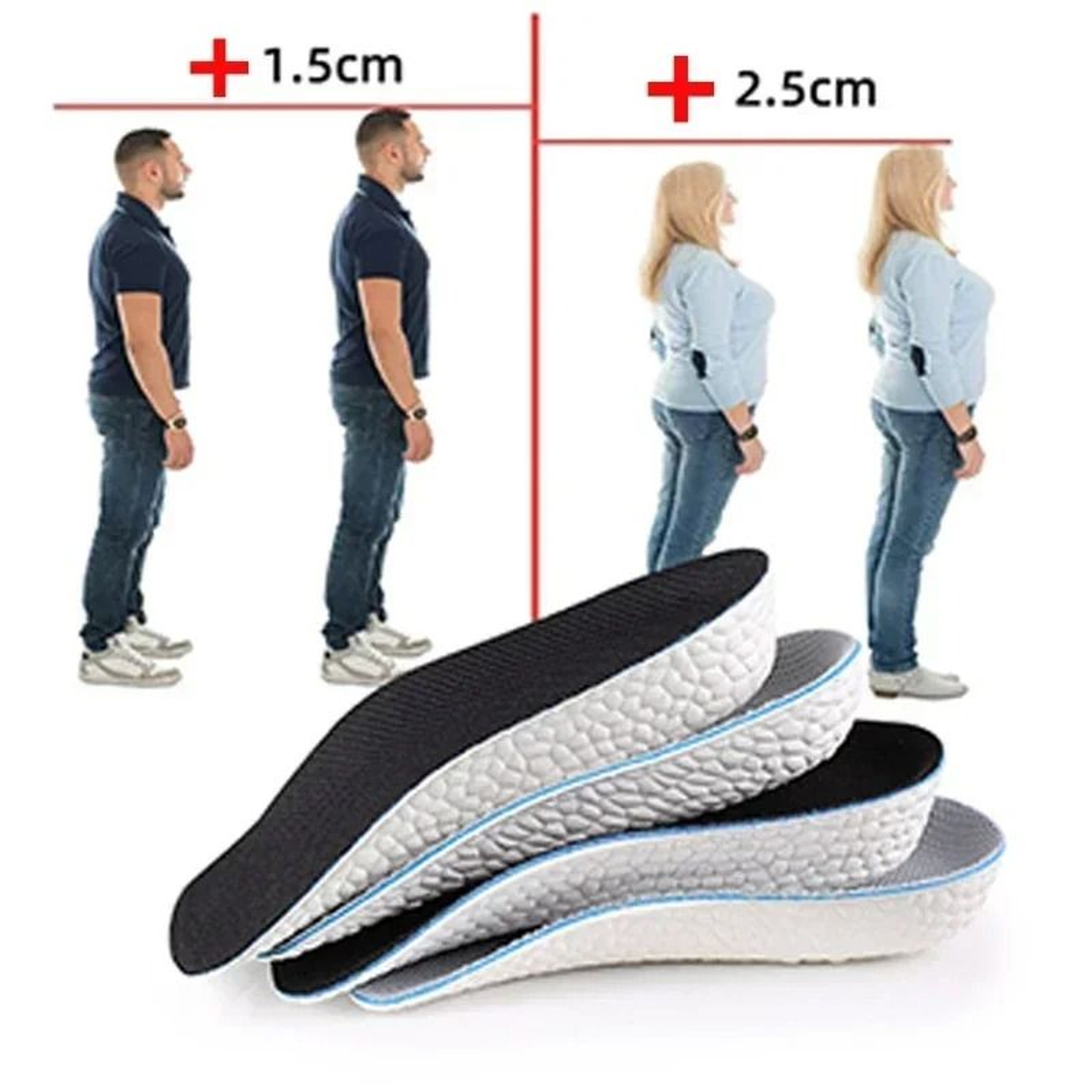 Memory Foam Height Increase Insoles With Arch Support 4