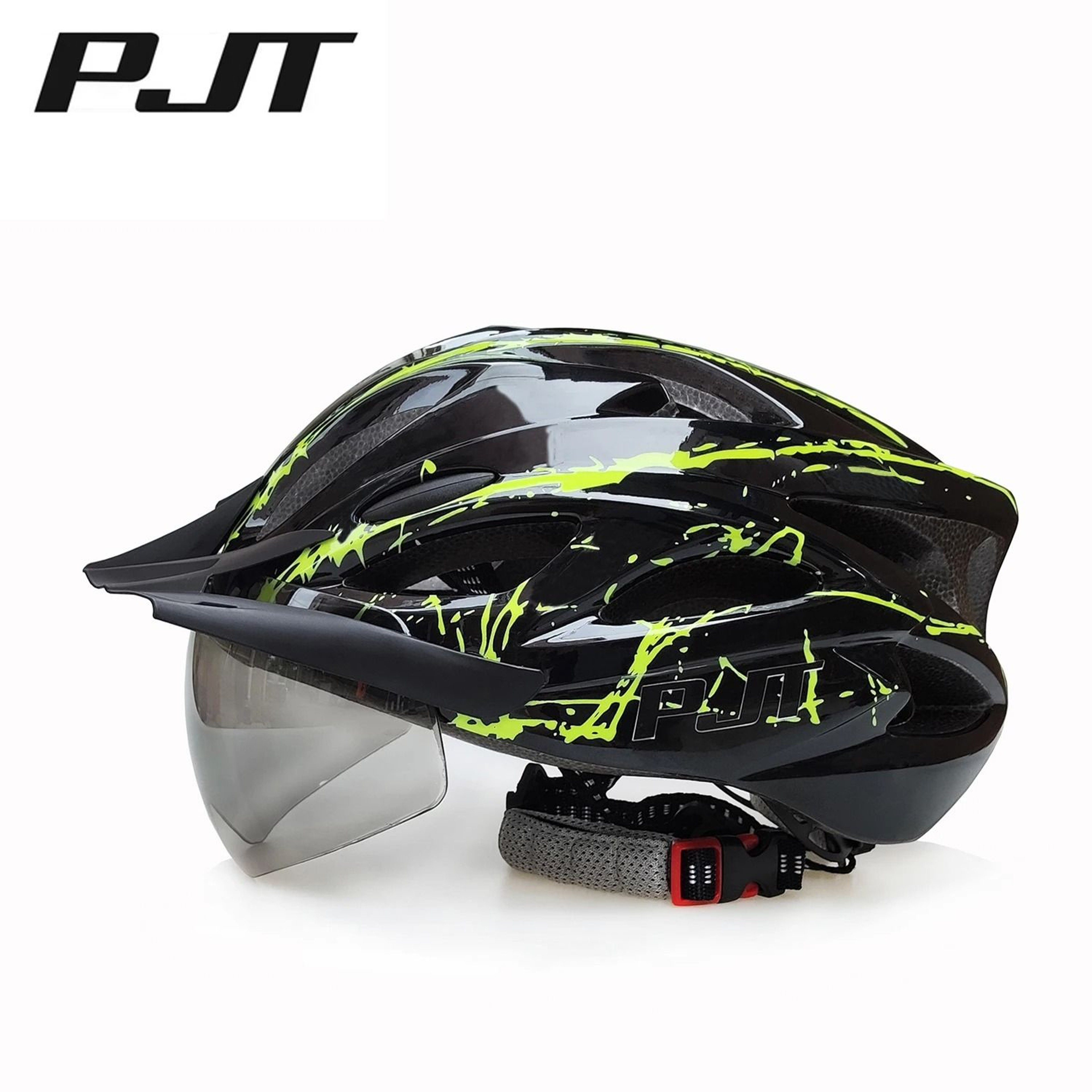 4in1 Lightweight Cycling Helmet With Detachable Sun Visor And Goggles For Road And Mountain Biking 11