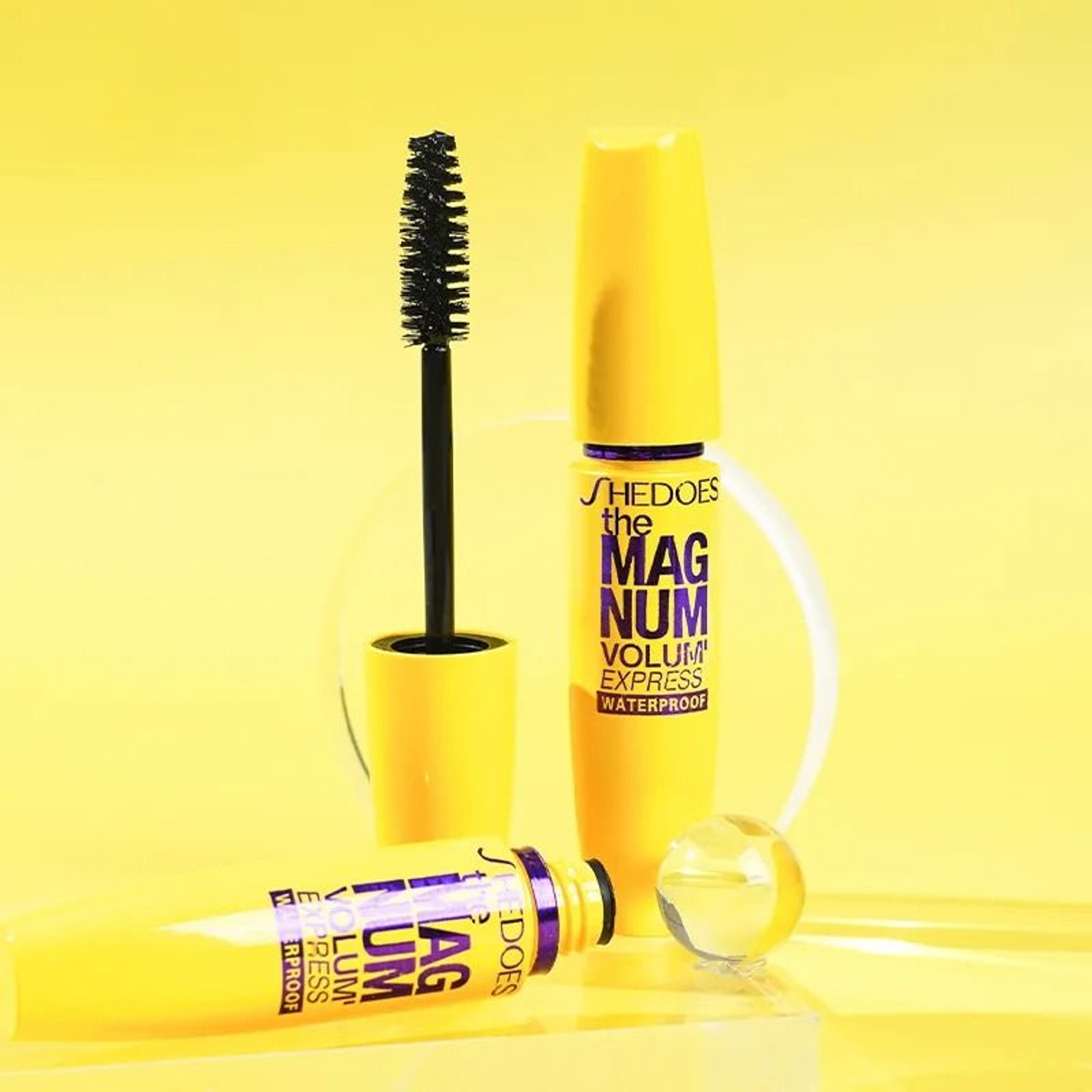4D Black Waterproof Mascara Lengthening Thickening And Curling Liquid Fiber Lash Makeup 4