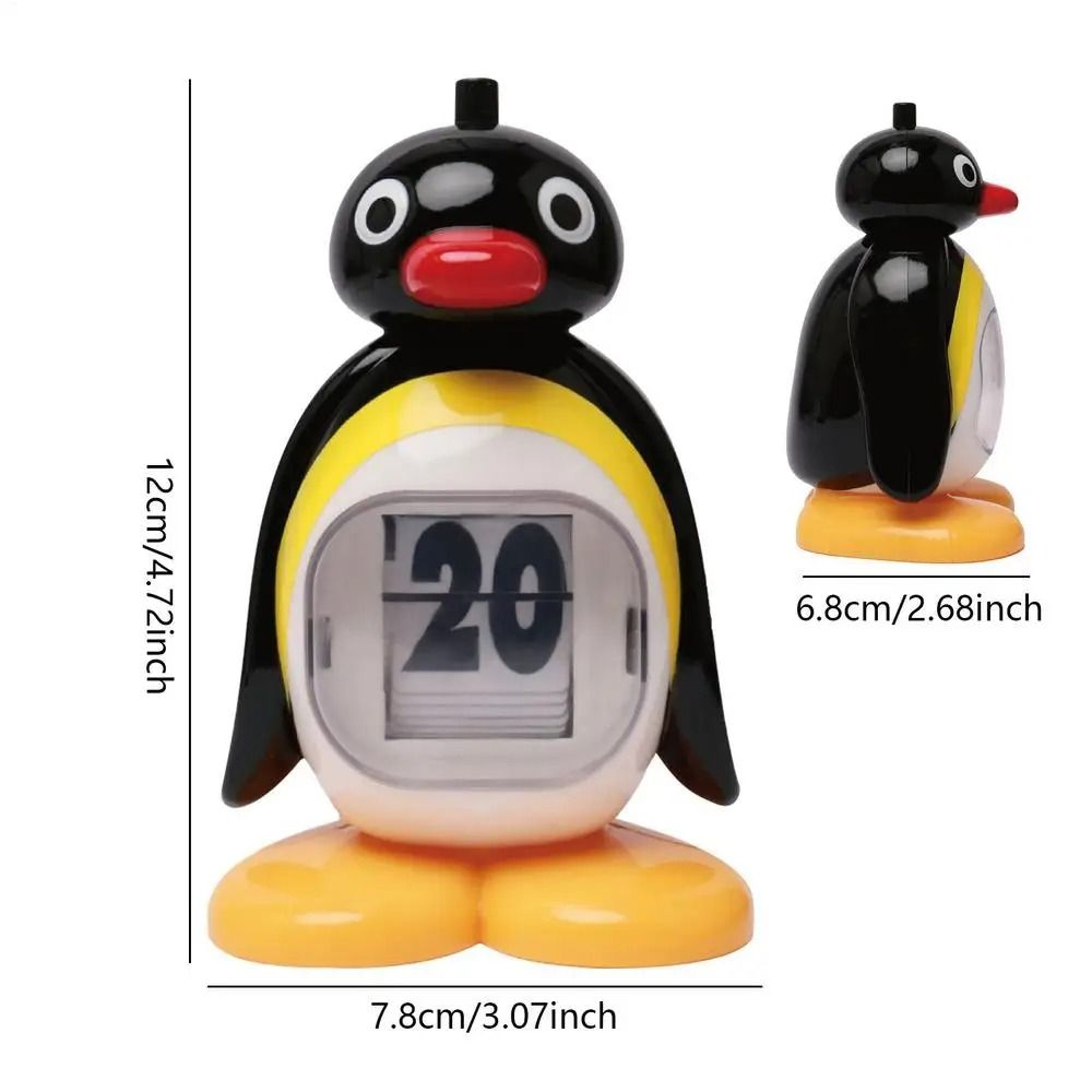 Retro Penguin Perpetual Calendar Decorative Desktop Ornament 6