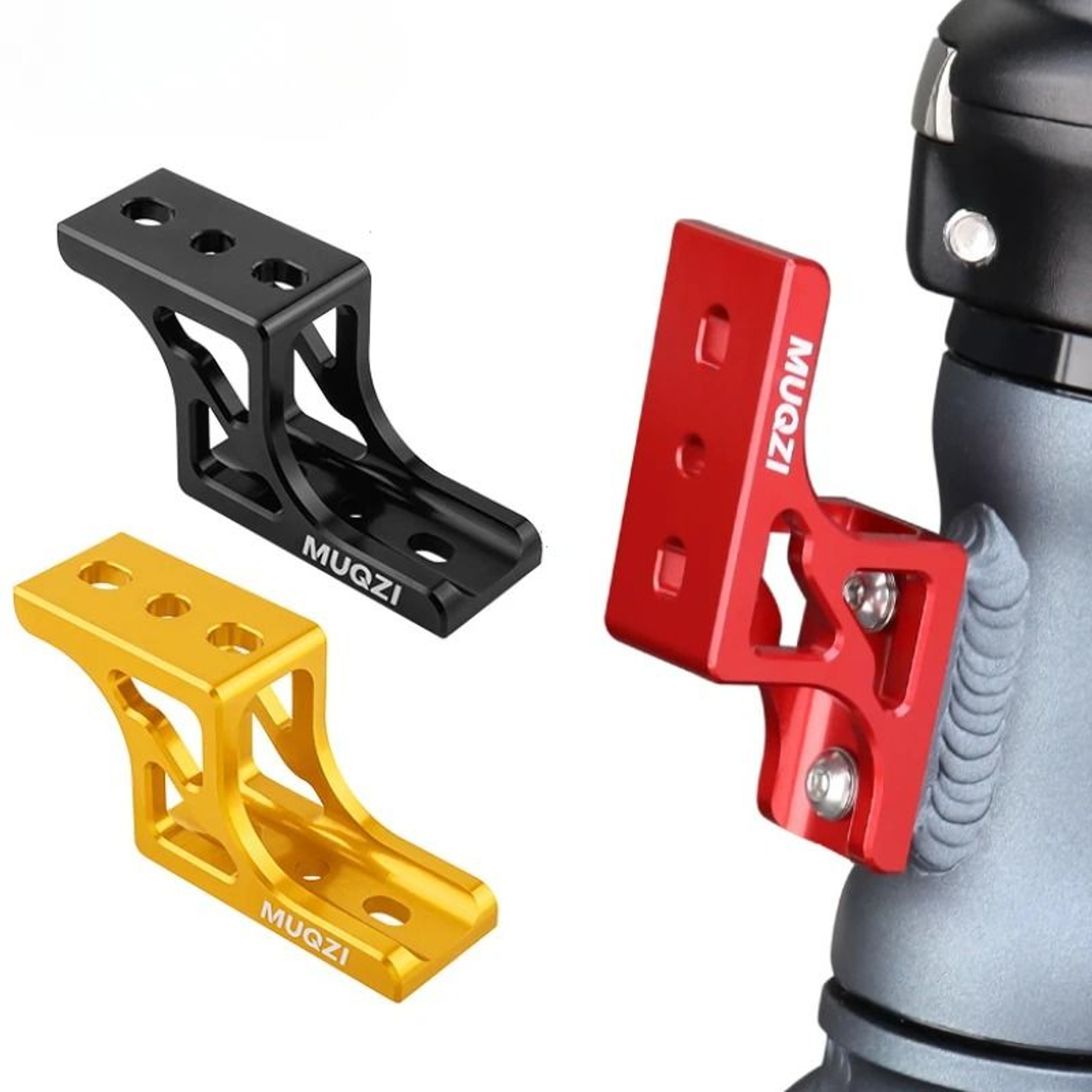 Aluminum Alloy Bike Bag Carrier Raise Adapter  Front Mount Riser For Brompton And Dahon Folding Bik 0
