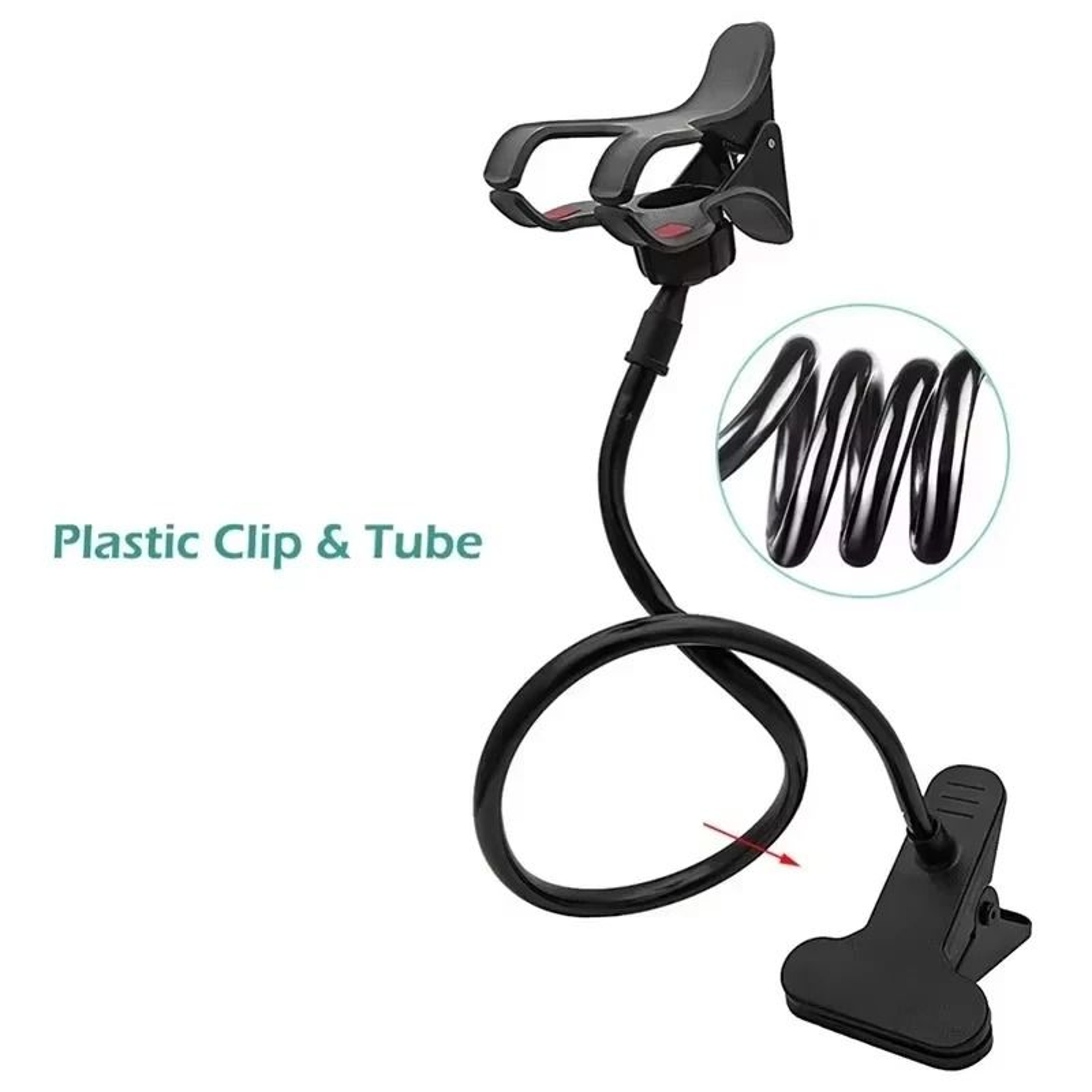 Universal Flexible Gooseneck Mobile Phone Holder For Bed Or Desk 5