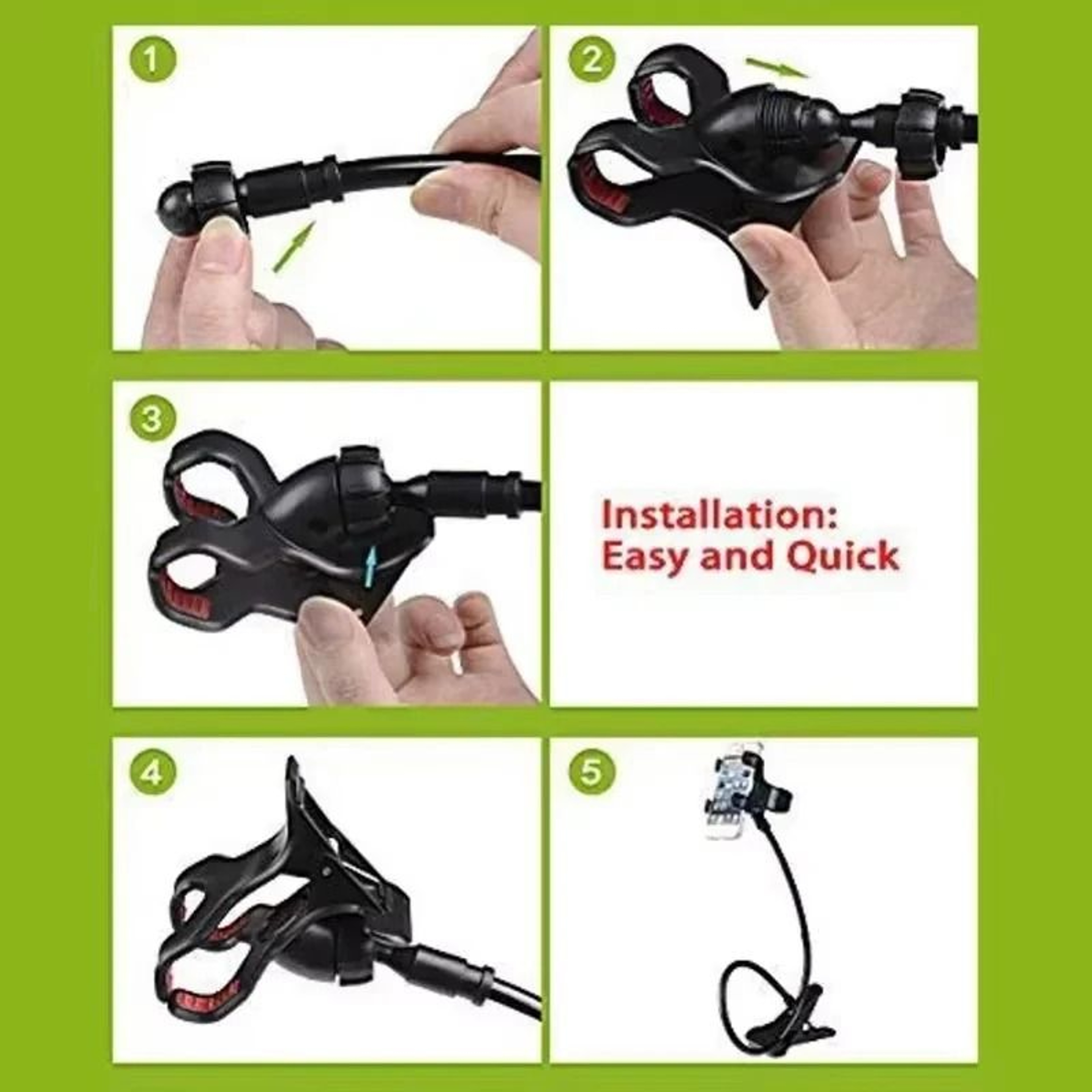 Universal Flexible Gooseneck Mobile Phone Holder For Bed Or Desk 6