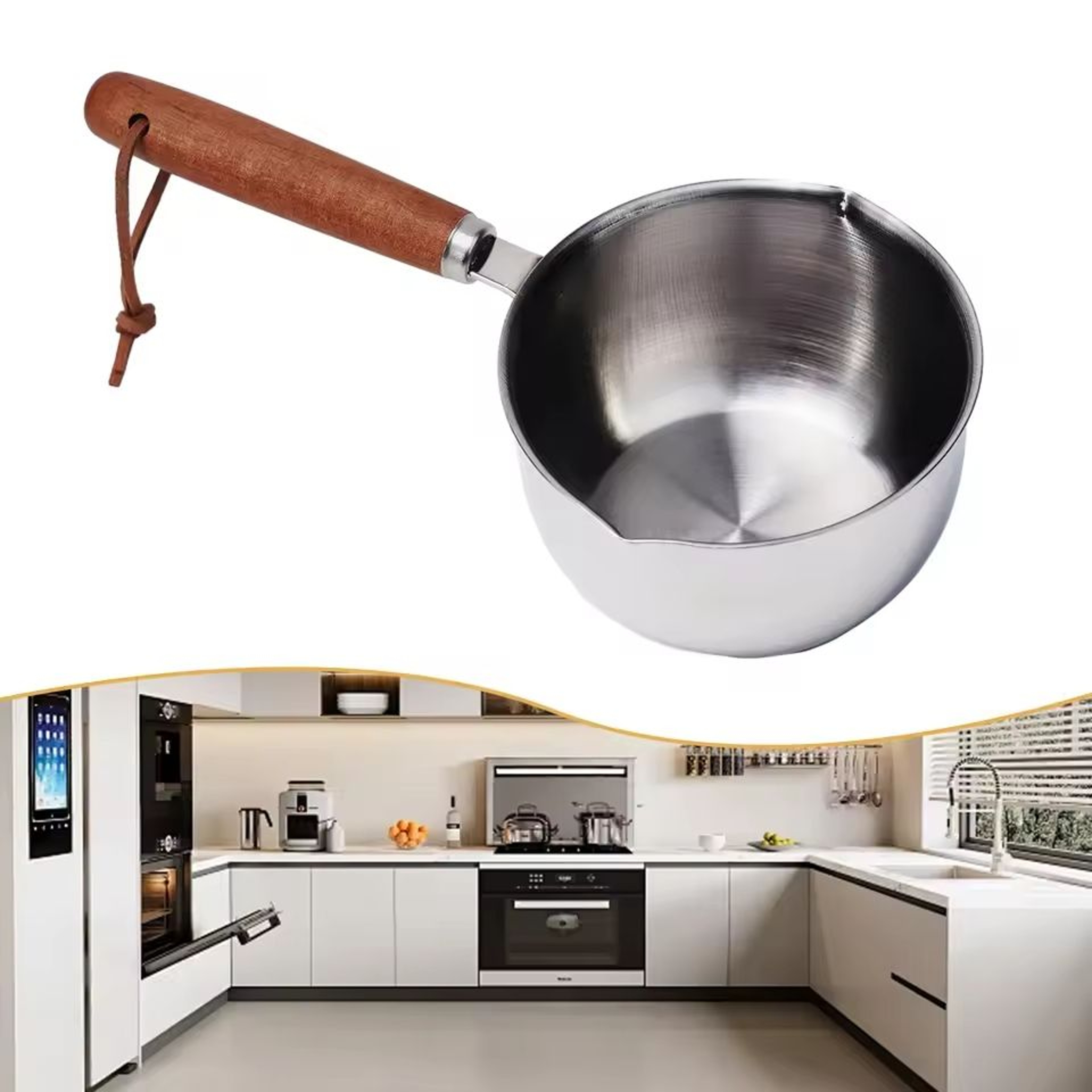Stainless Steel Hot Oil And Milk Pan Small Saucepan 0