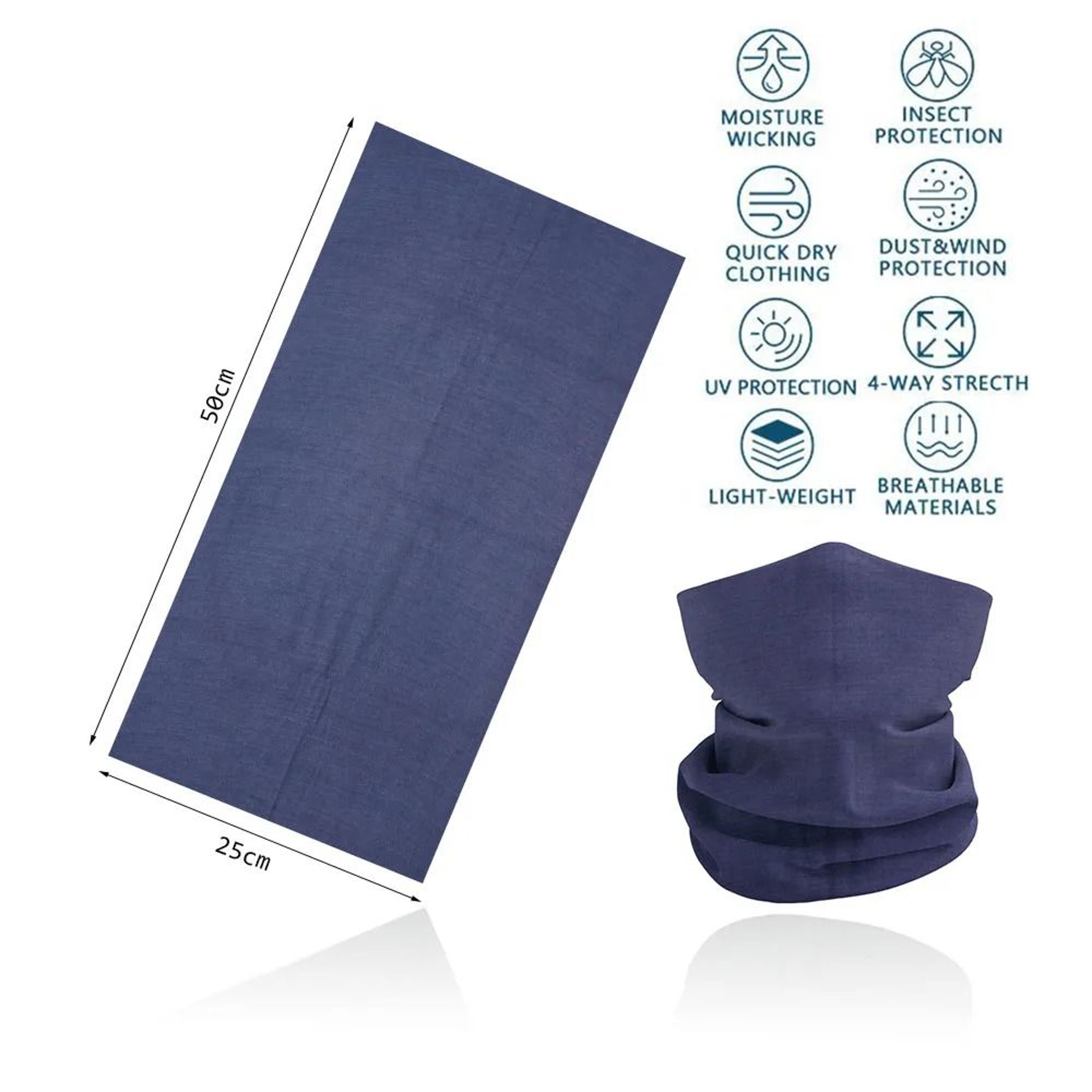 Breathable Neck Gaiter Dustproof Quick Dry Head Scarf For Outdoor Activities 22