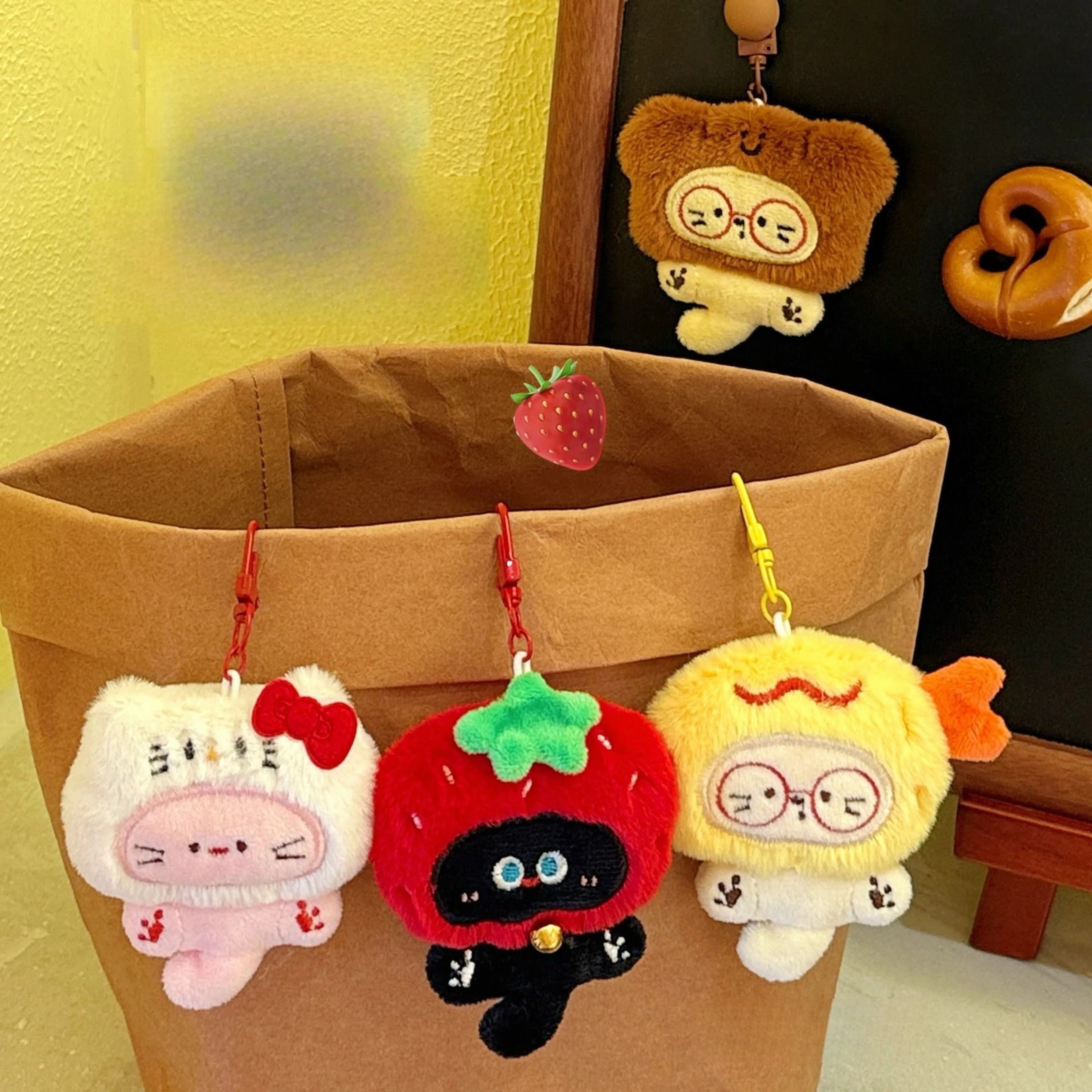 Cute Plush Kitten Keychain Pendant For Bags And Backpacks 2