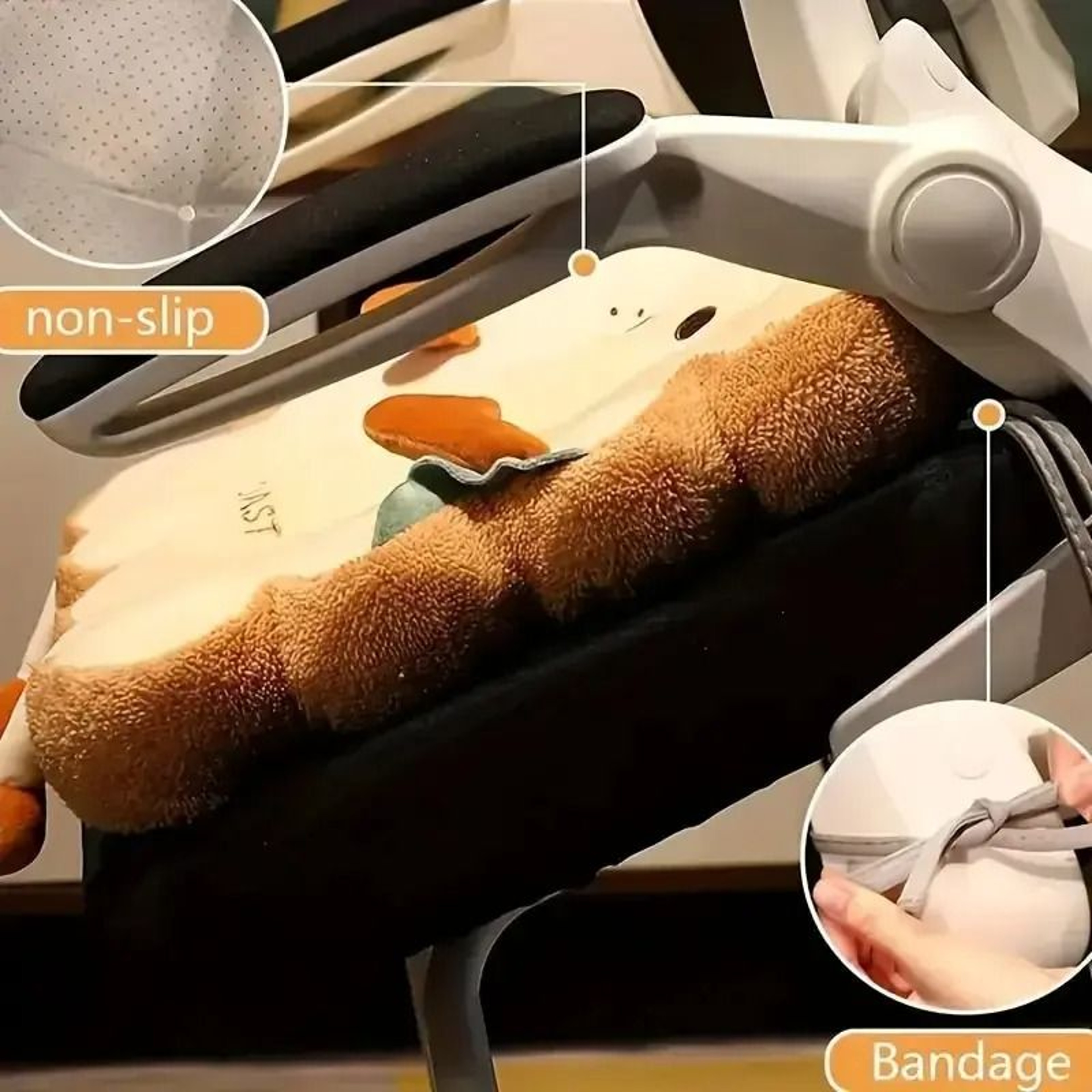 Toast Plush Seat Cushion 3