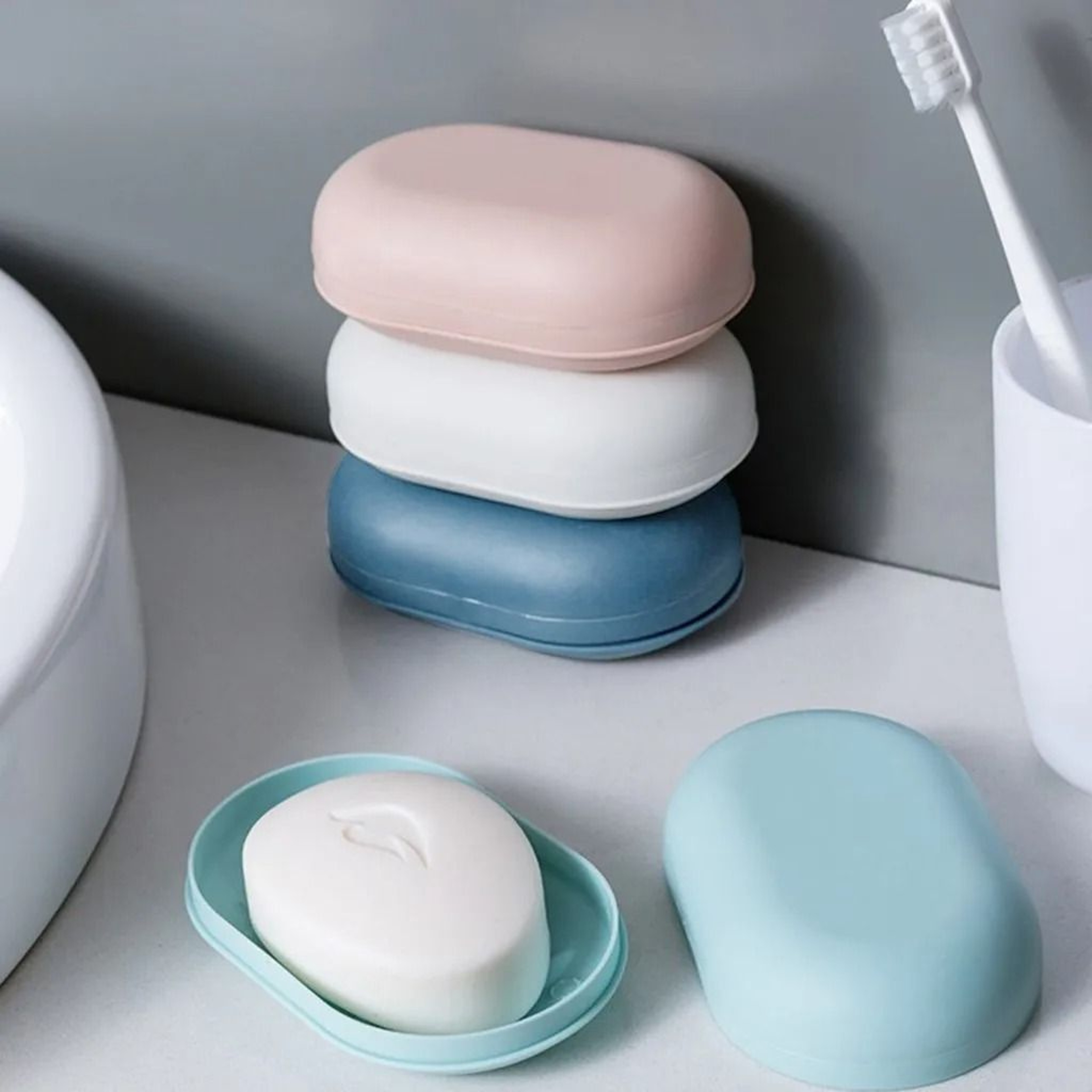 Portable Soap Box With Lid 0