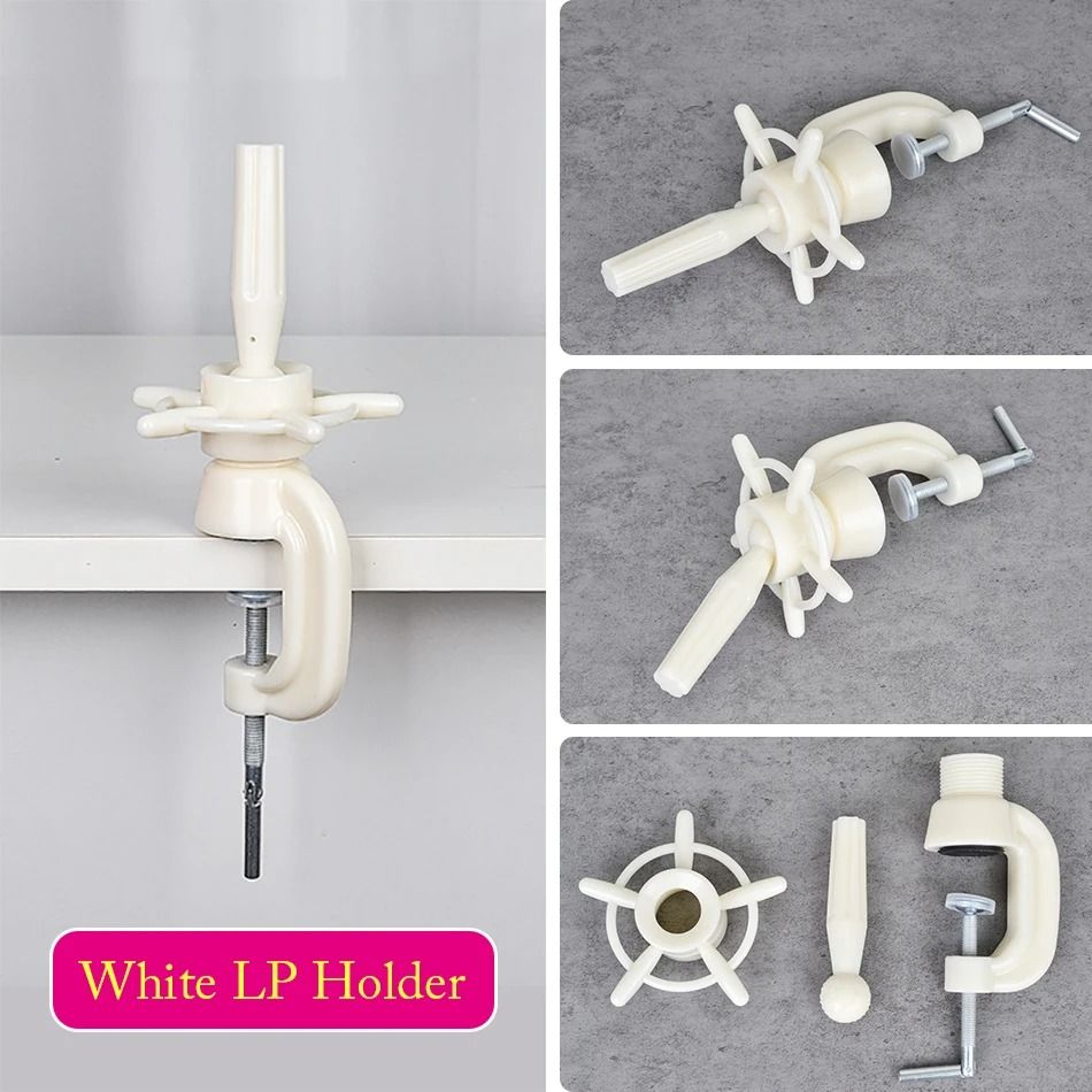 Wig Head Stand Table Clamp Adjustable Mannequin Holder 12