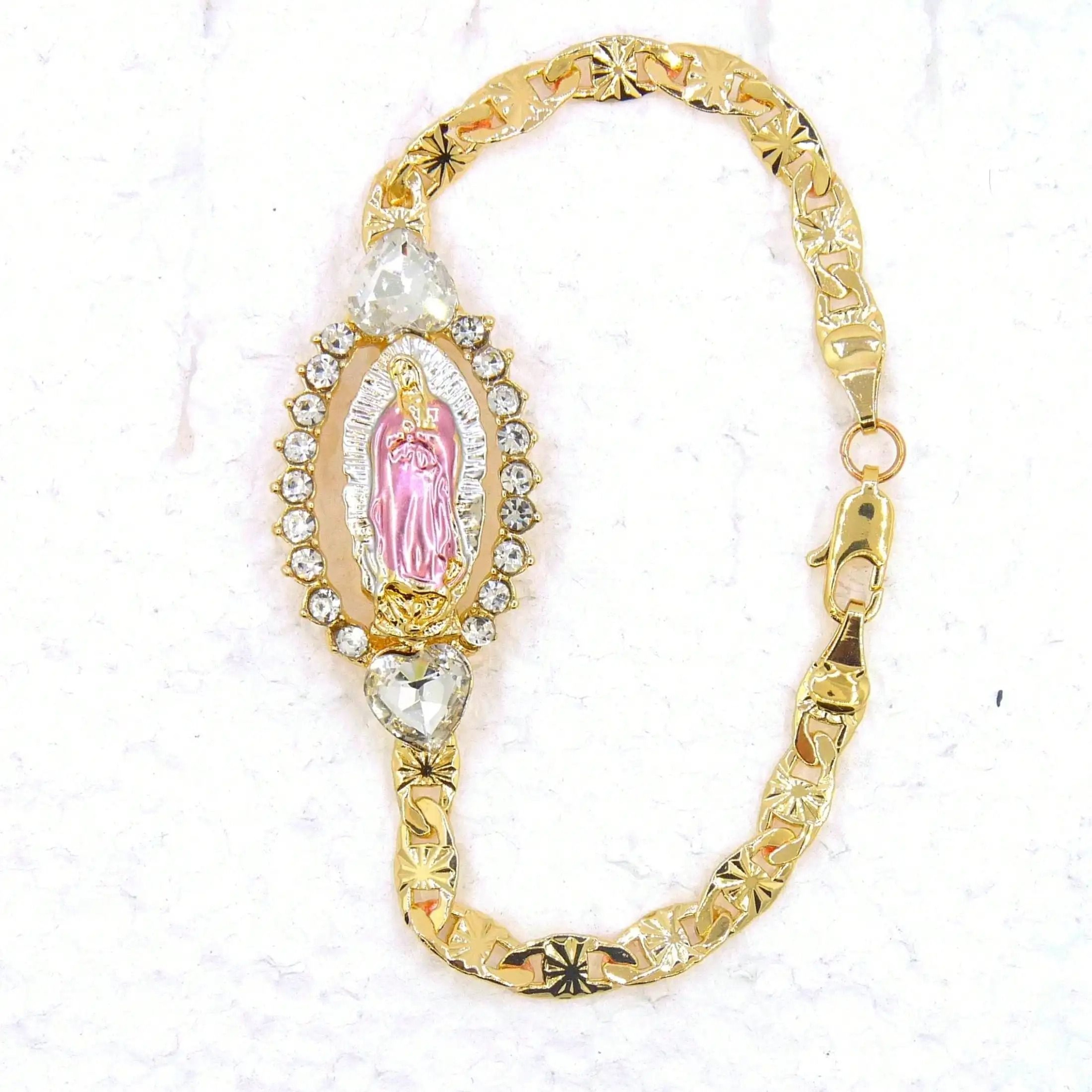 Gold Plated Religious Bracelet For Women 6