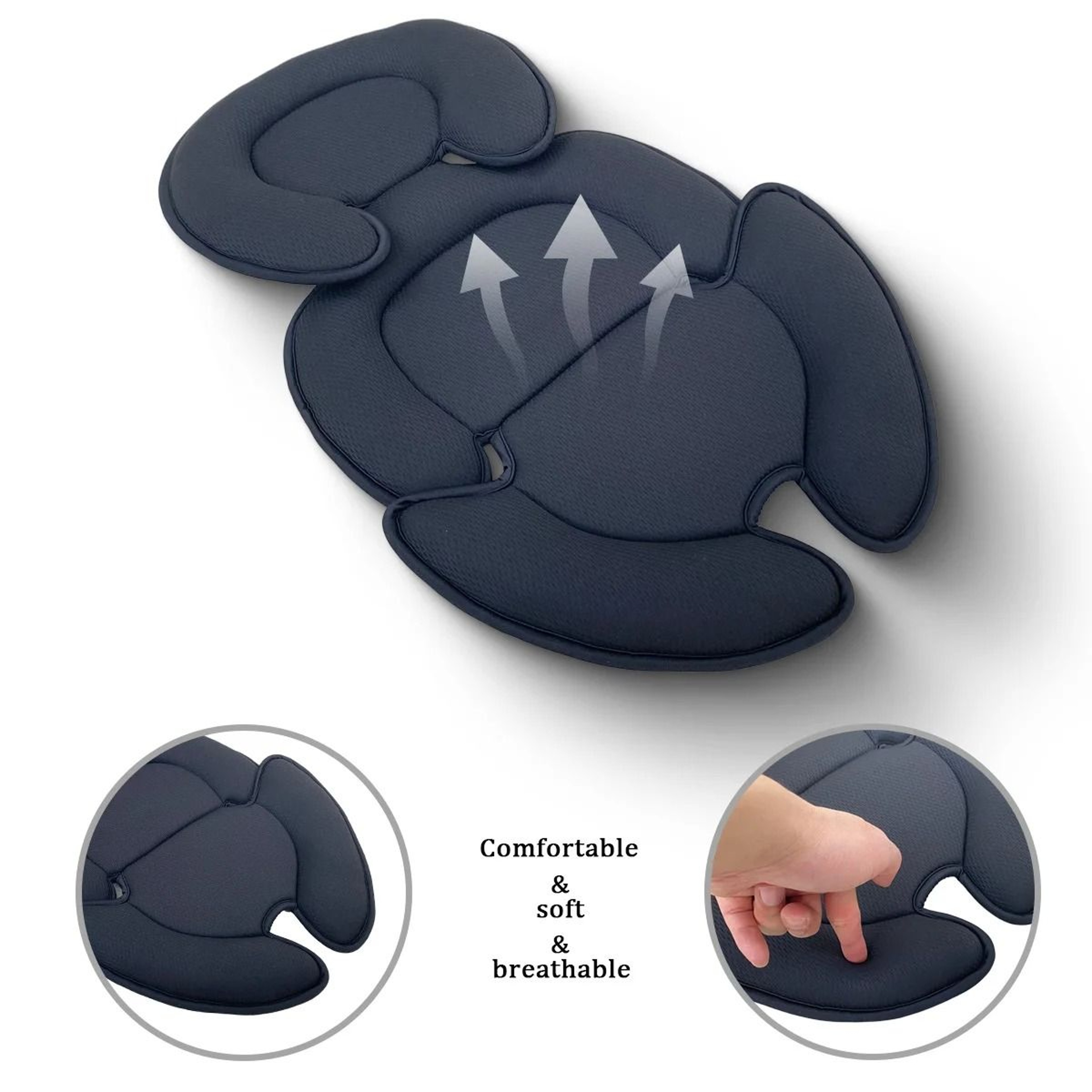 Universal Baby Stroller Seat Cushion Head And Body Support Pillow Infant Car Seat Insert For Newbor 1