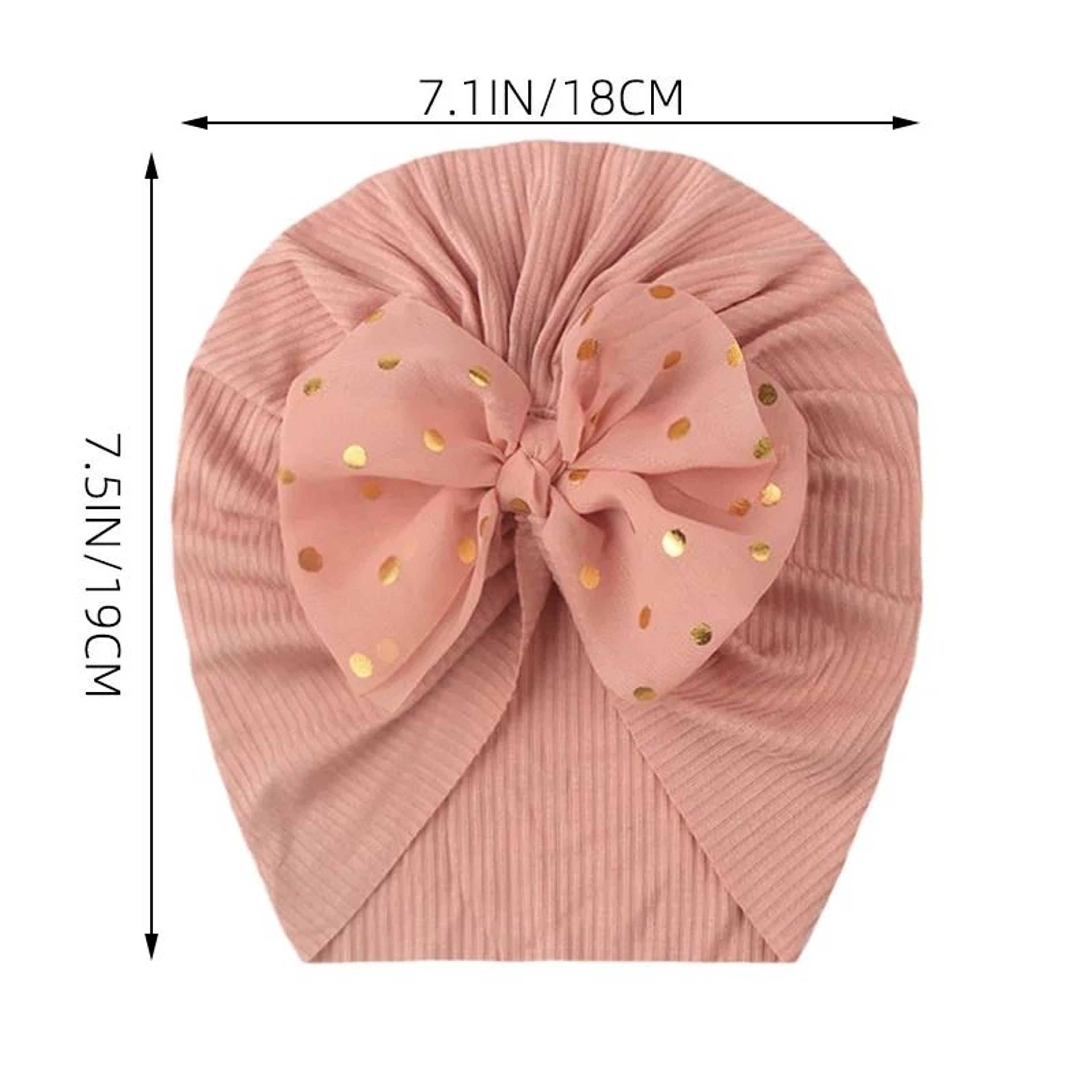 Lovely Shiny Bowknot Baby Hat 3