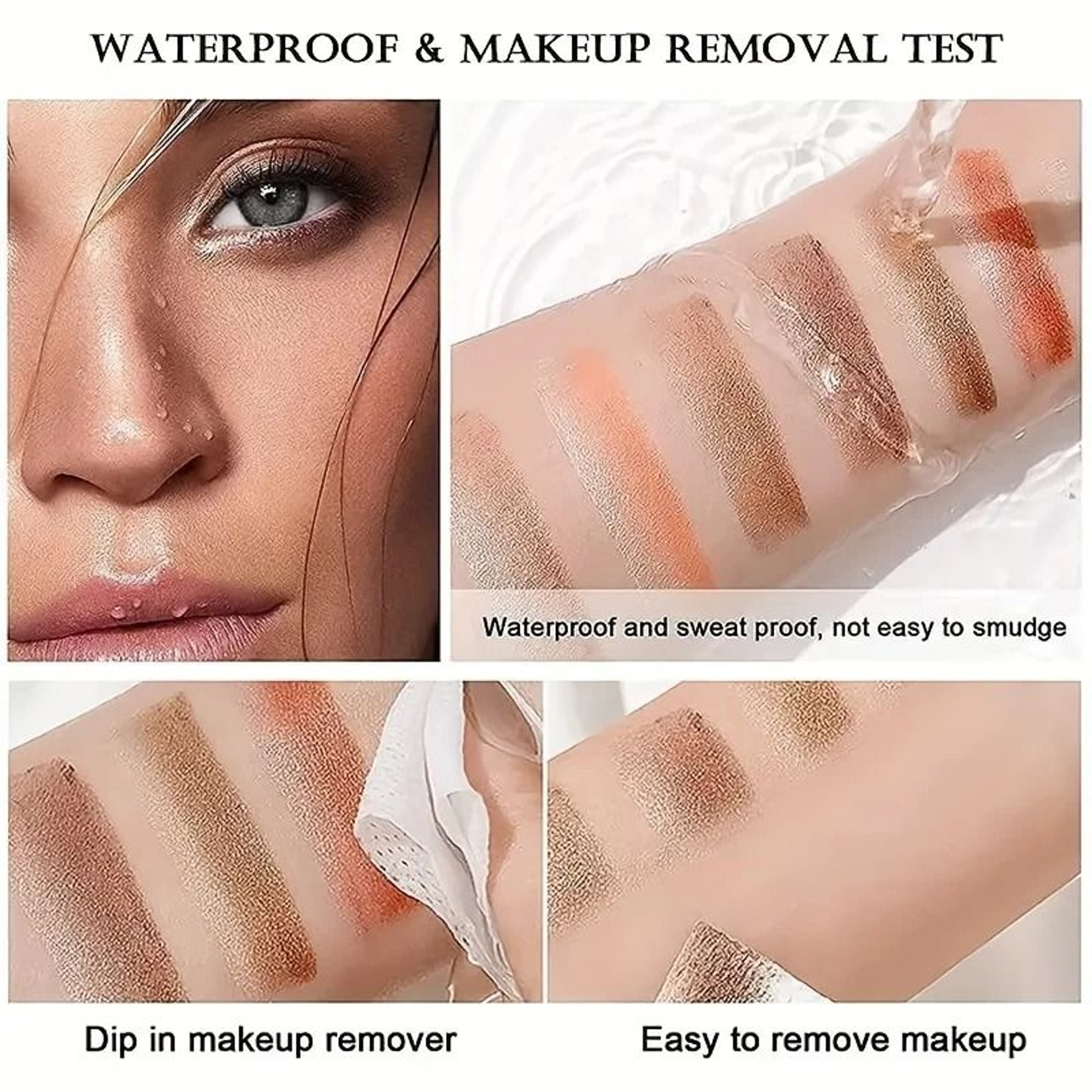 Two Color Gradient Eyeshadow Stick Long Lasting Natural Finish 4