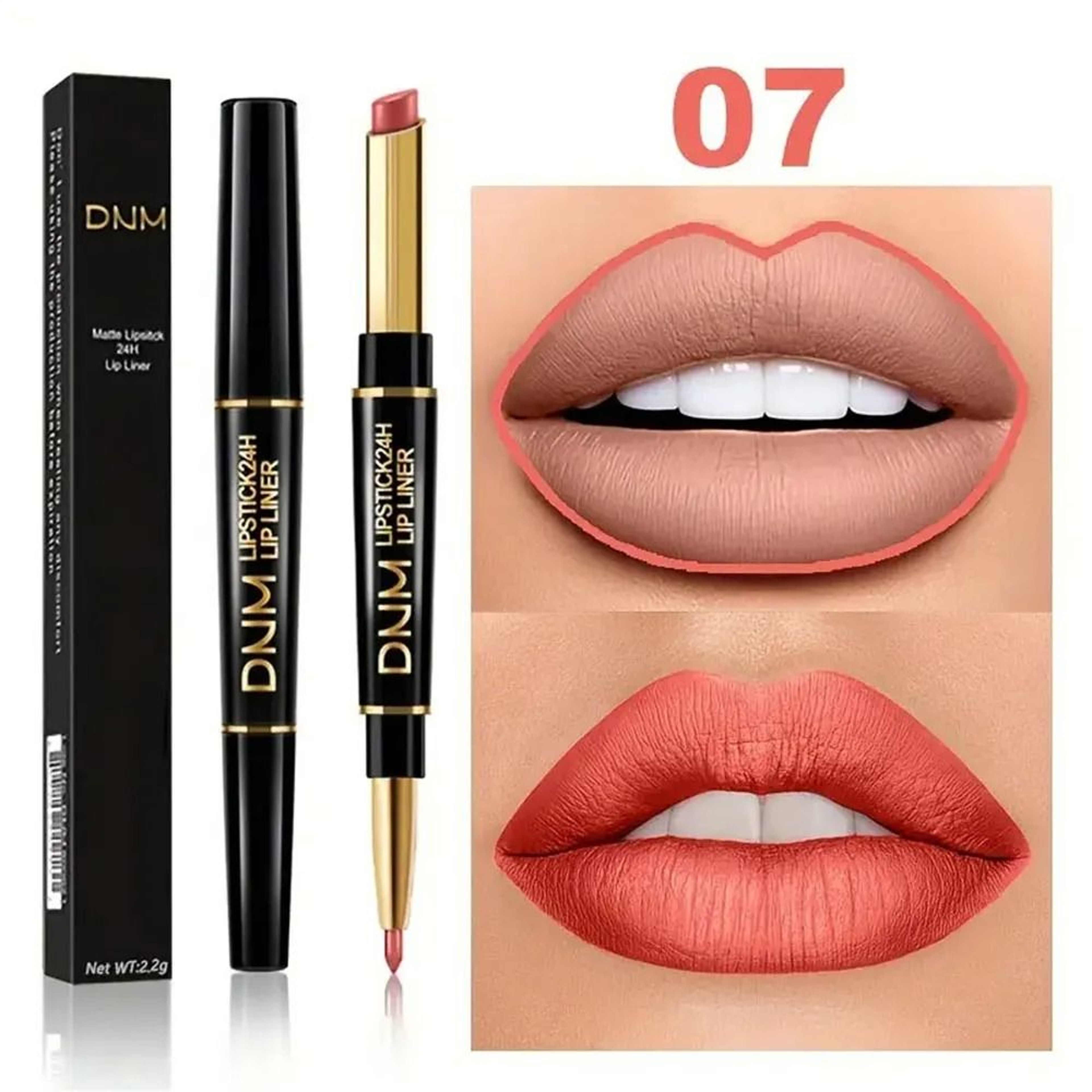Double Ended Lipstick And Lip Liner Waterproof Long Lasting 14