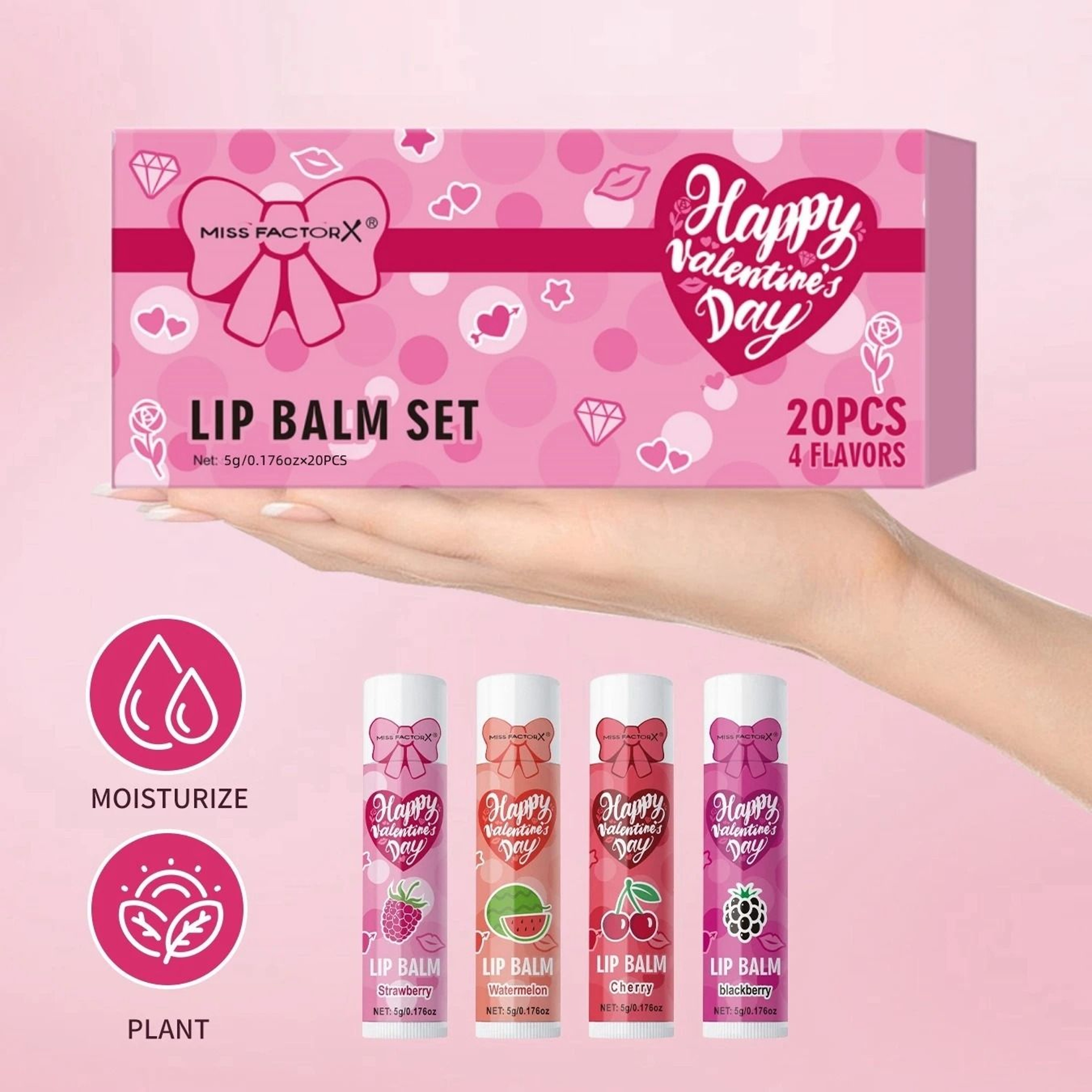 Luxury Lip Balm Gift Set Hydrating Glossy 20 Piece Collection 3