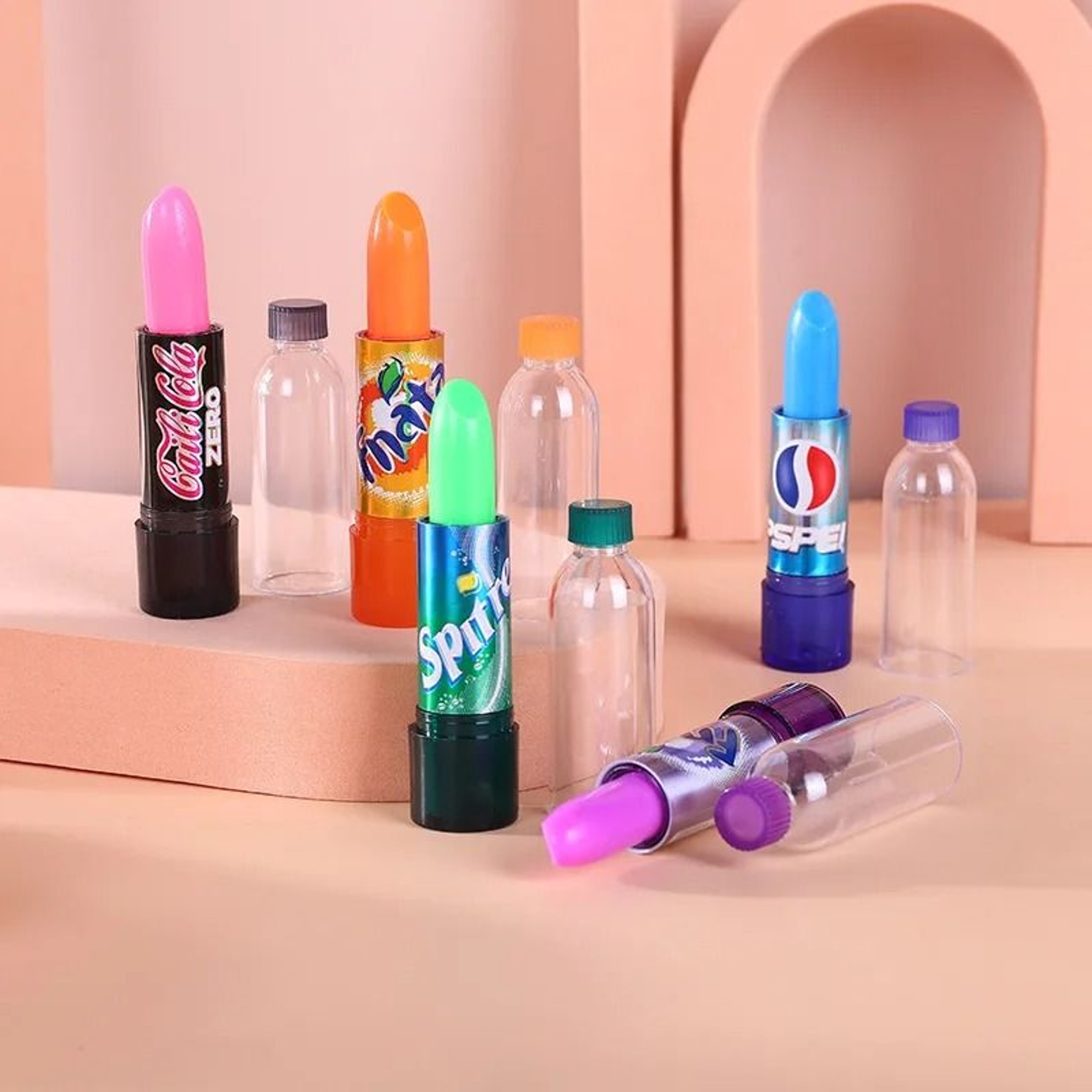 Moisturizing Color Changing Soda Lip Balm Set Cute Kawaii Lip Care Makeup 1