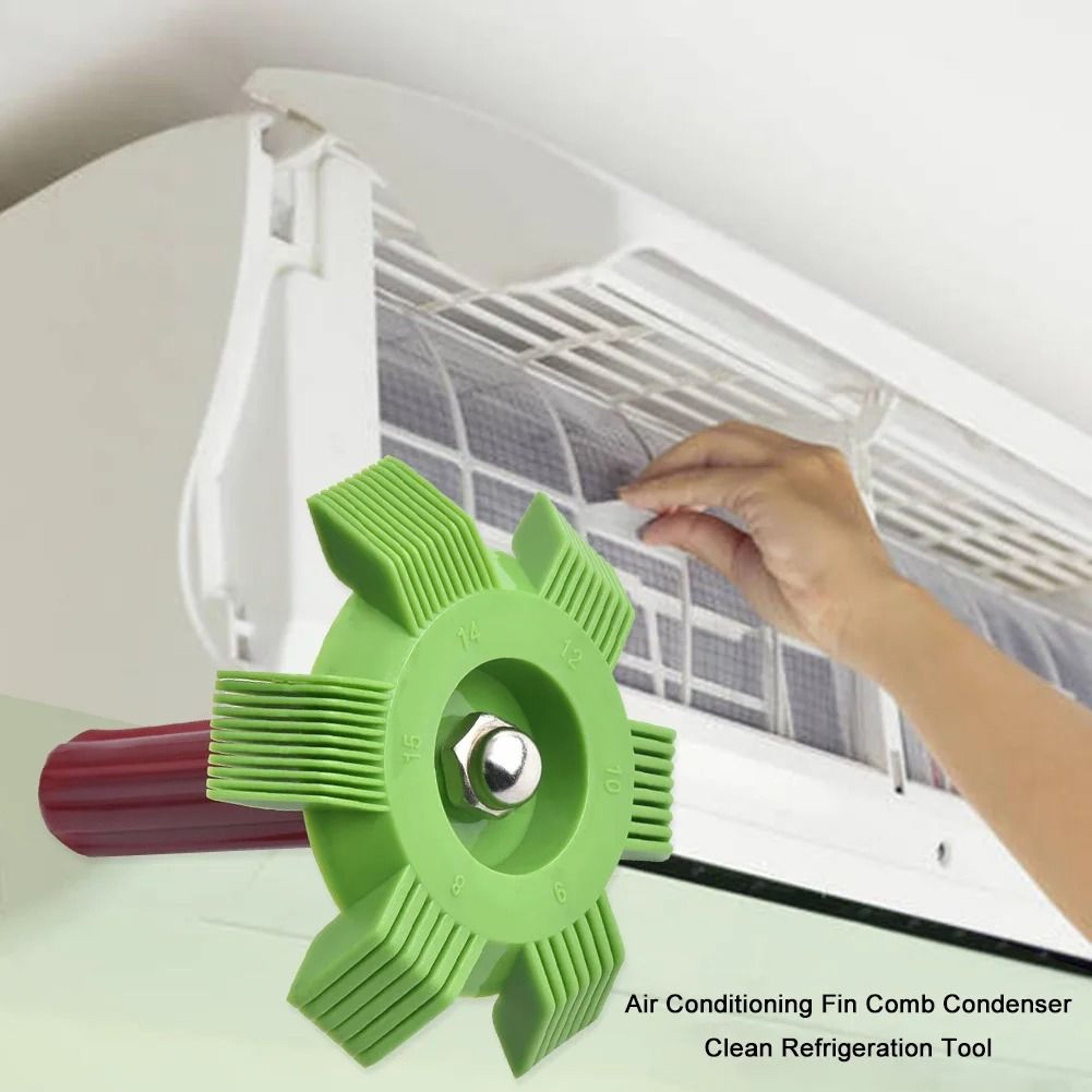Portable Fin Comb And Condenser Cleaning Brush For Air Conditioners And Radiators 1