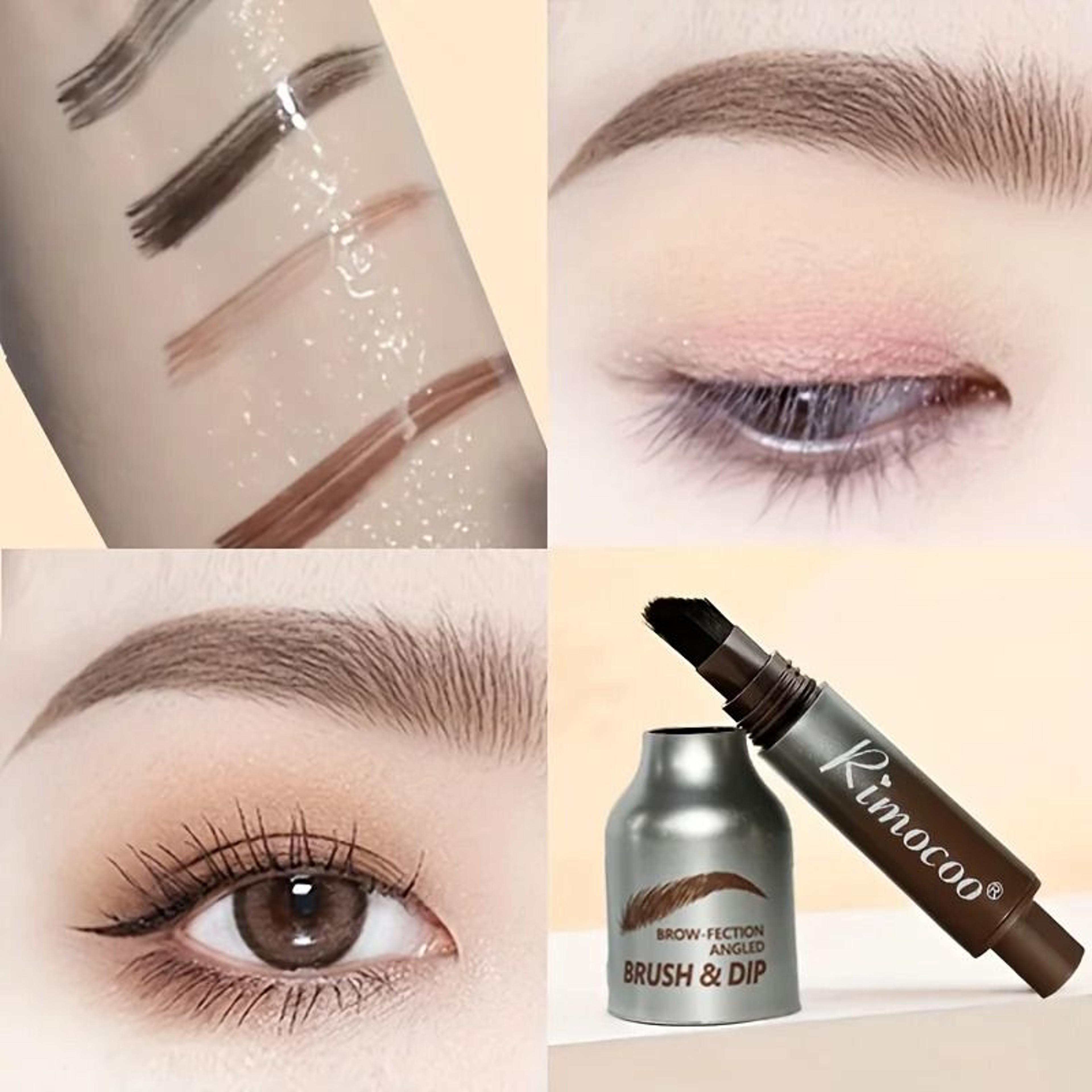 Waterproof LongLasting Eyebrow Tint Cream With Brush 3