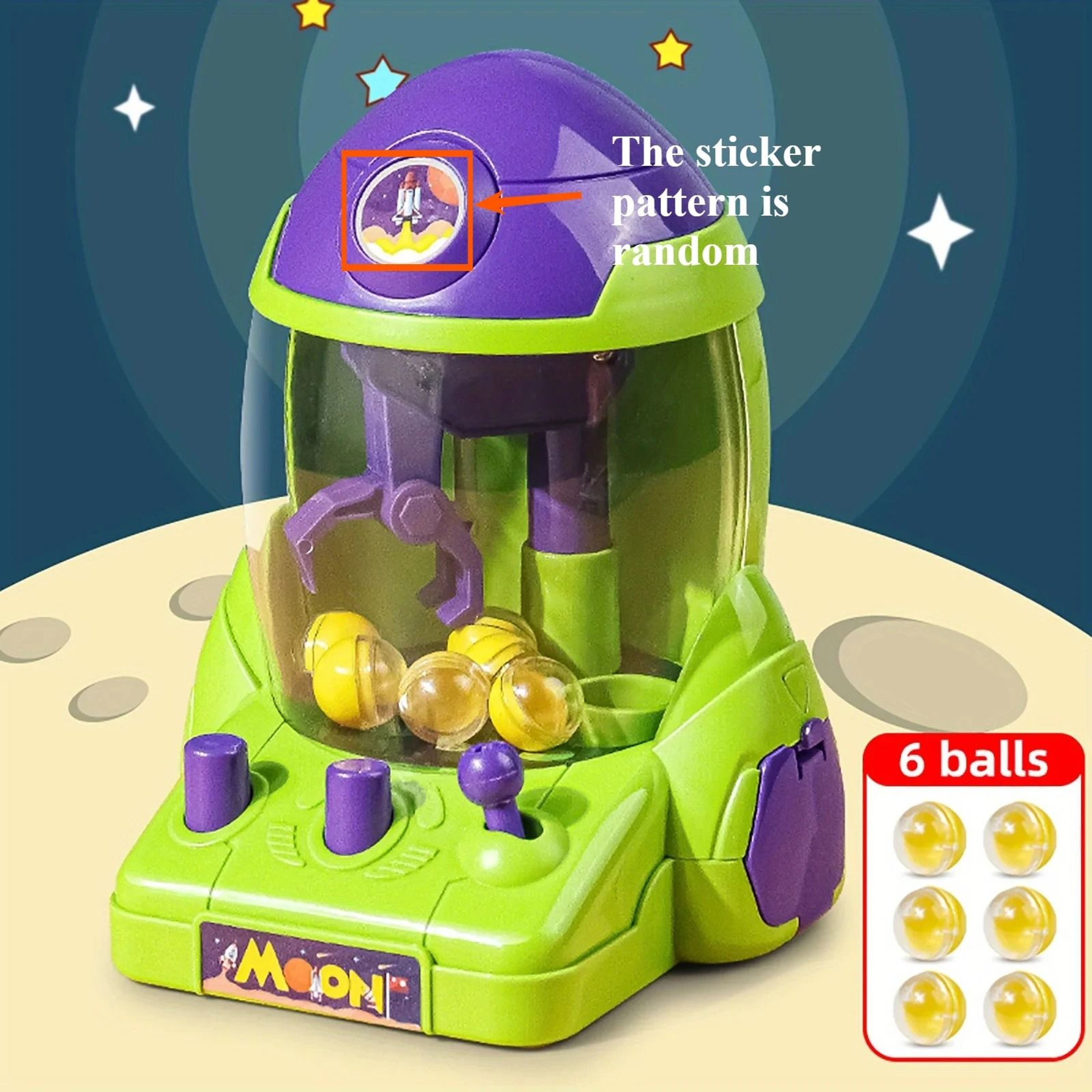 Space Rocket Crawler Toy  Ball Pincer And Egg Twister Activity Toy For Kids 6