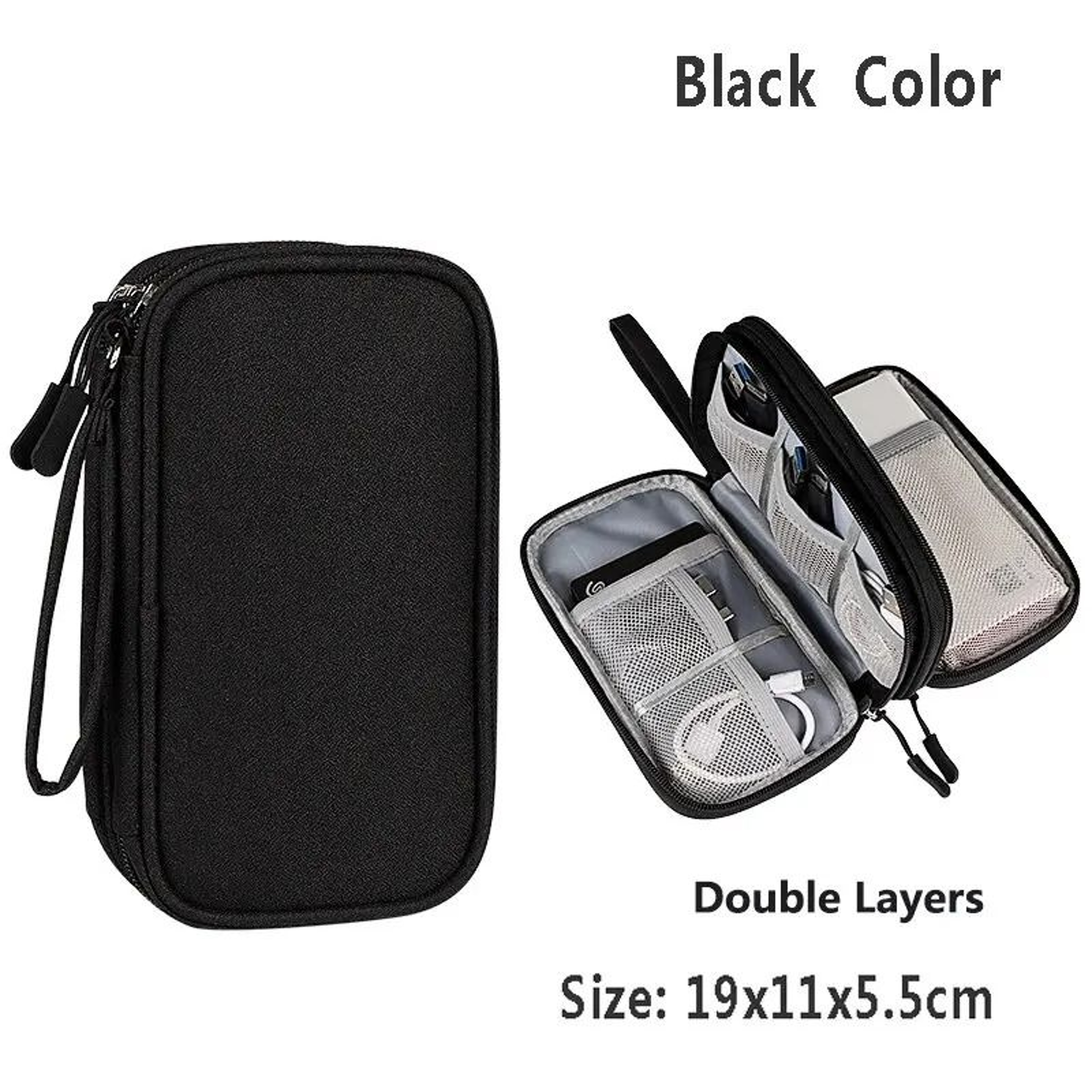 Waterproof Travel Cable Storage Bag Portable Organizer For Cords Chargers And Accessories 8