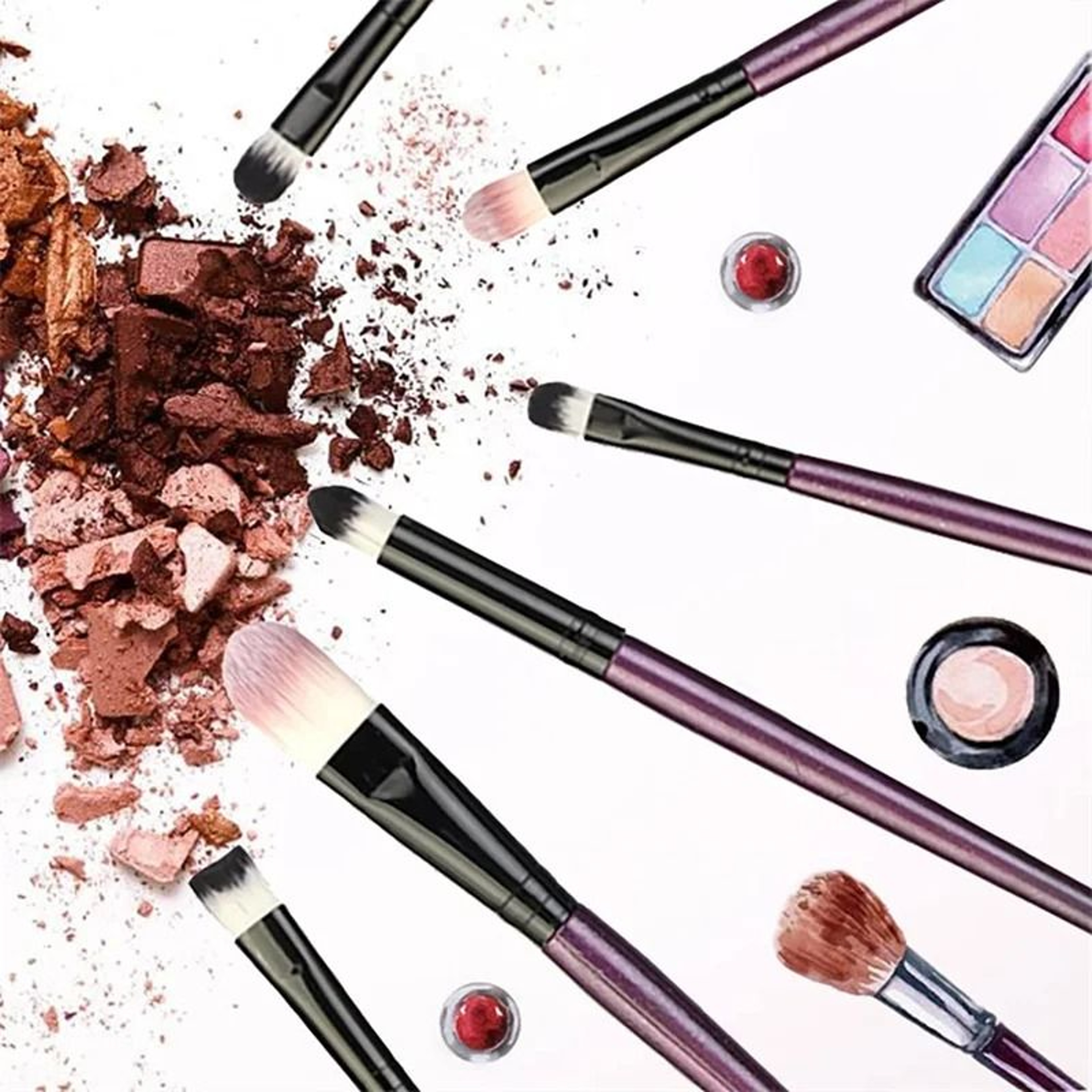 20 Piece Makeup Brush Set For Eyes And Face Blending 4