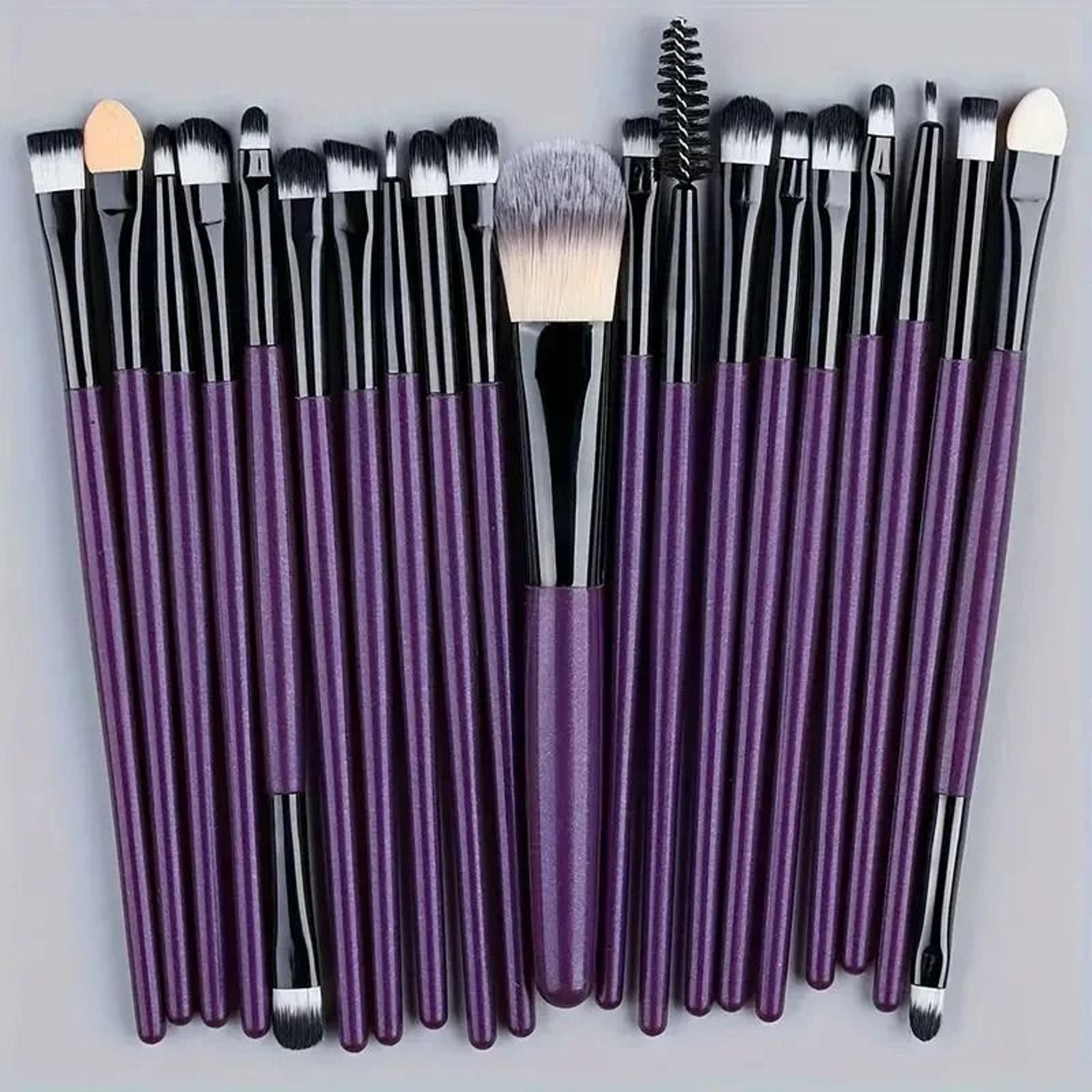20 Piece Makeup Brush Set For Eyes And Face Blending 6