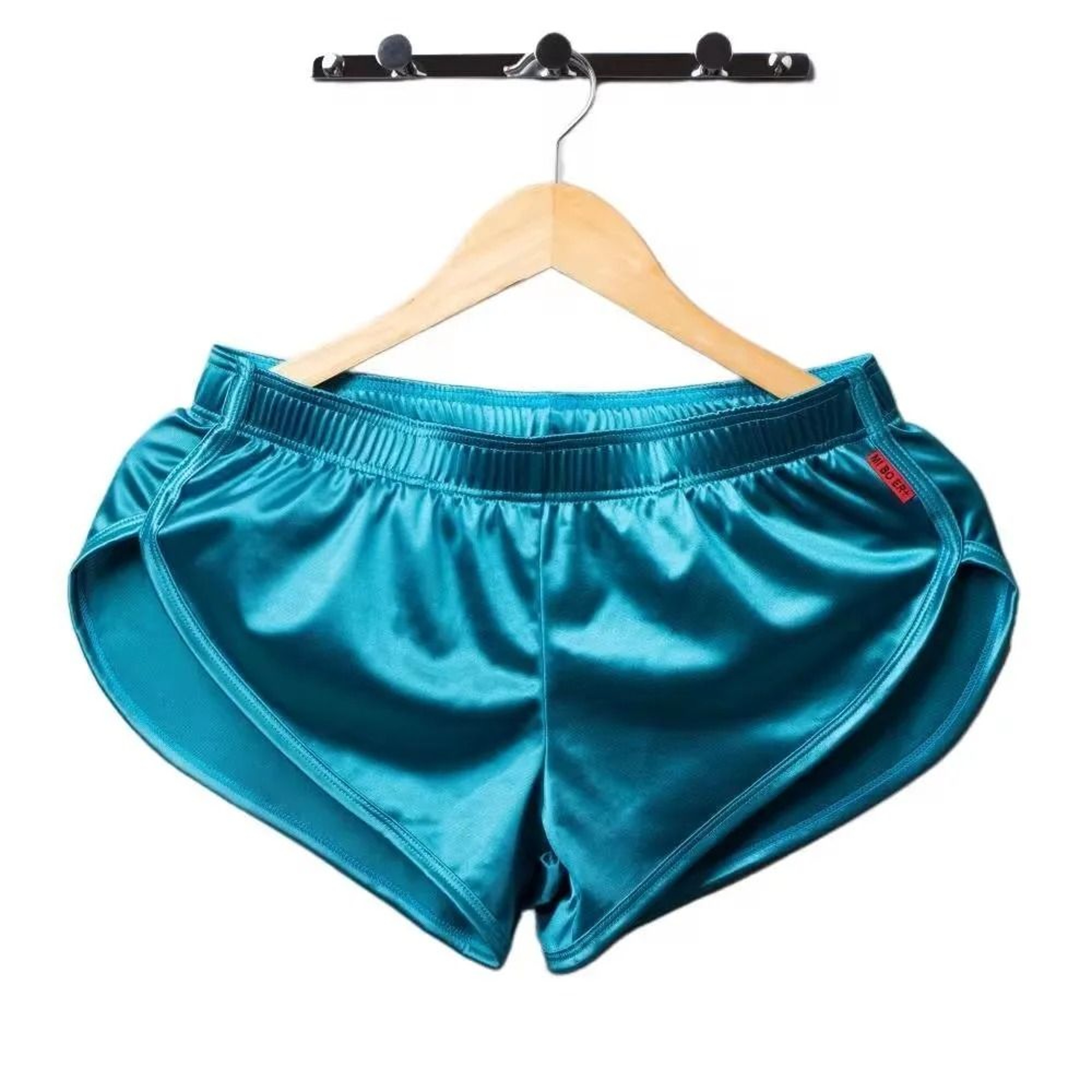 Mens Smooth Silk Sleep Boxer Shorts 0