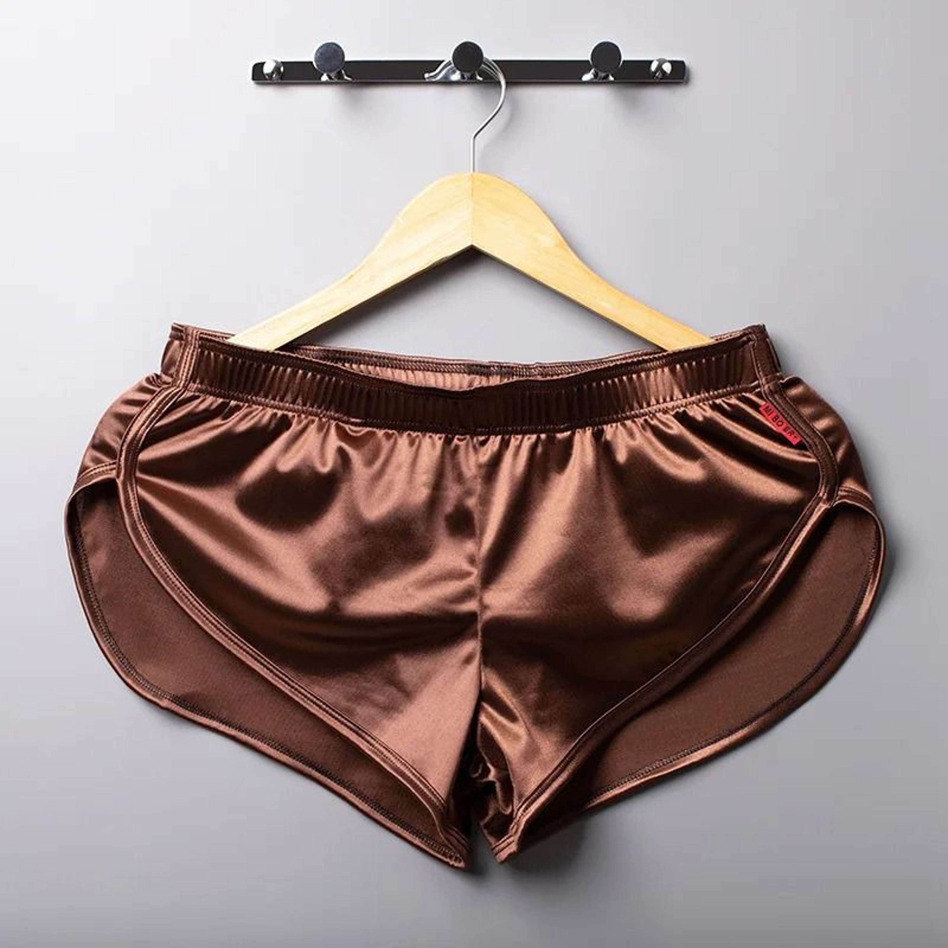Mens Smooth Silk Sleep Boxer Shorts 11