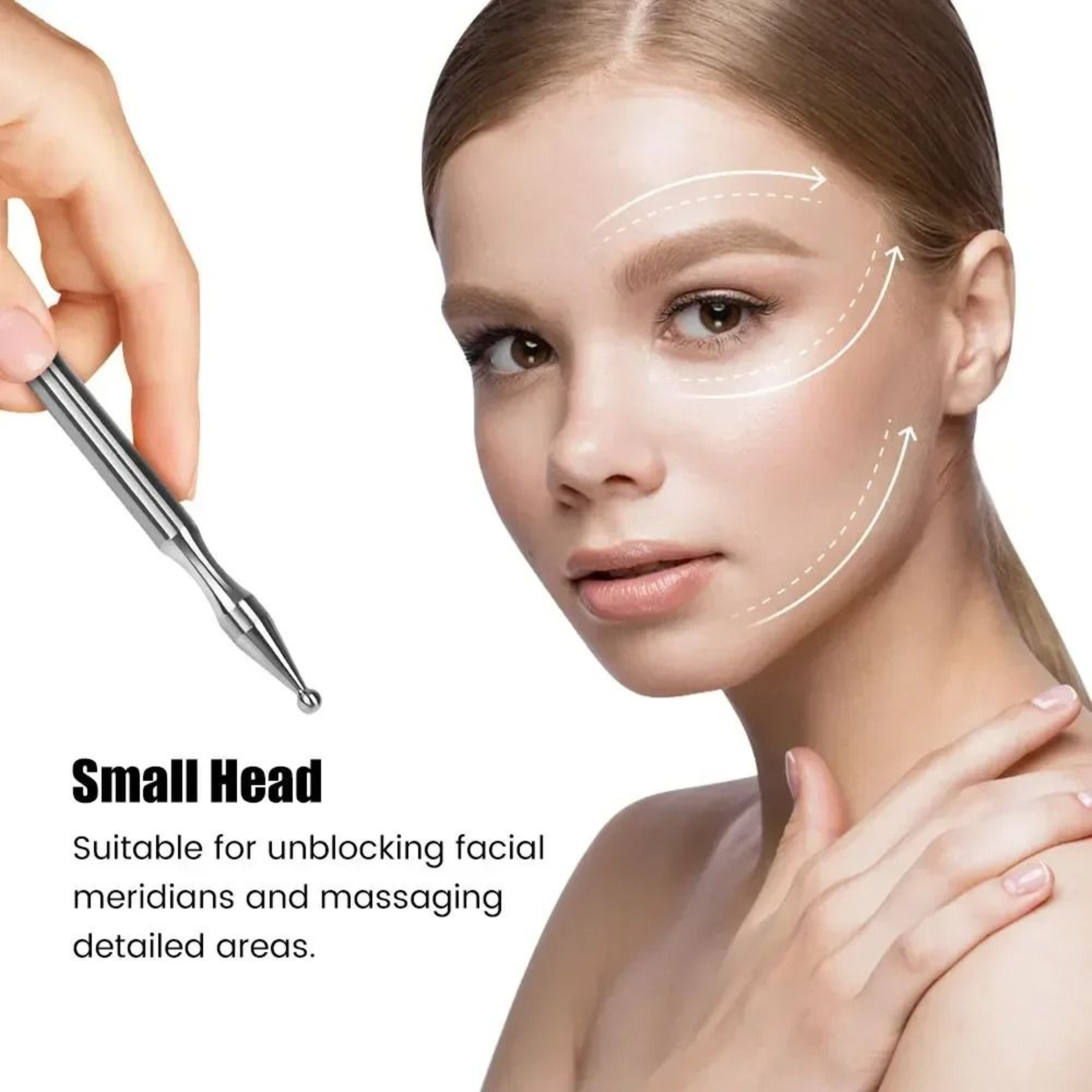 Stainless Steel Dual Head Acupressure Massage Bar 1