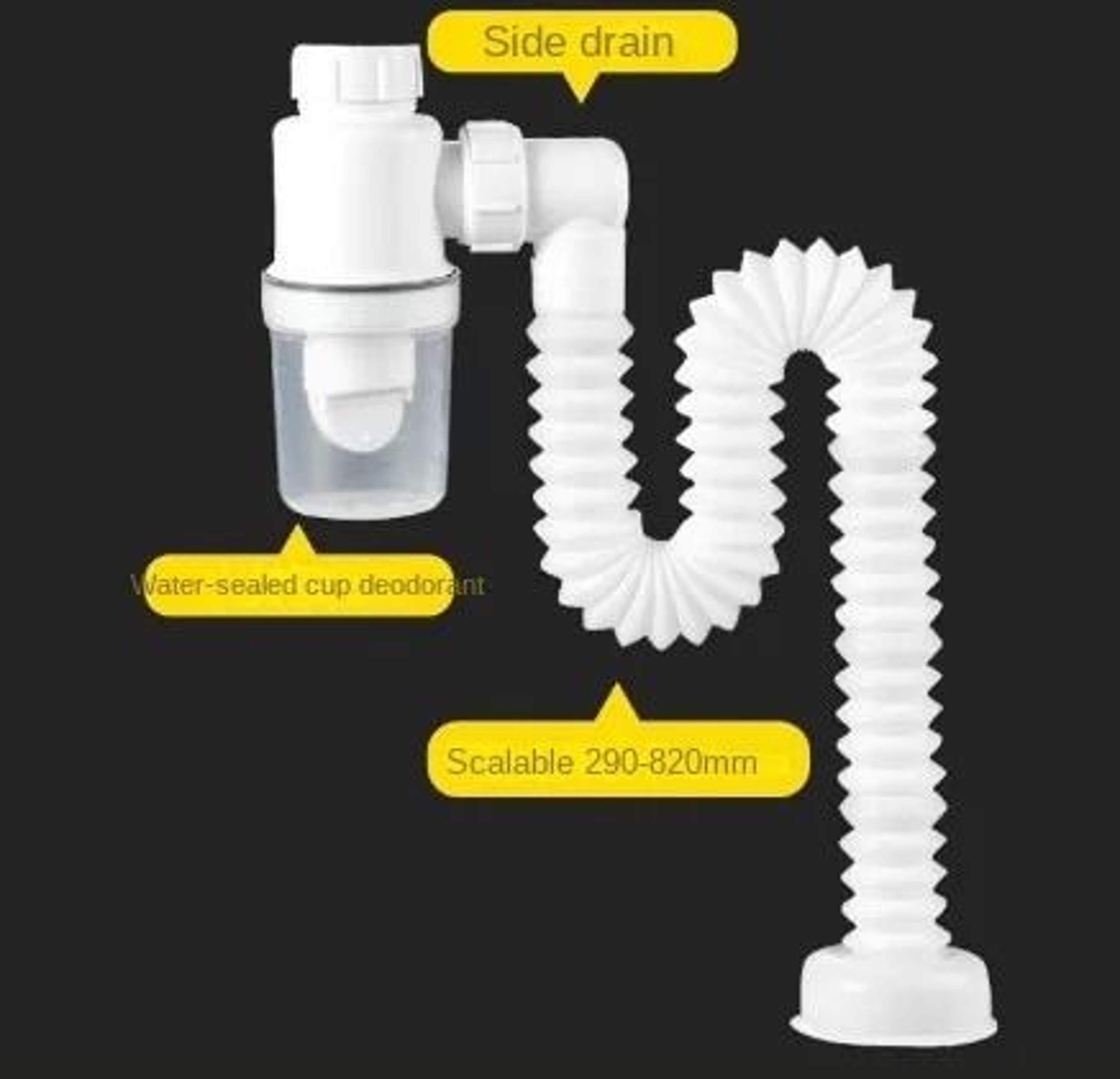 Flexible Sink Drain Deodorant Hose With Strainer 6