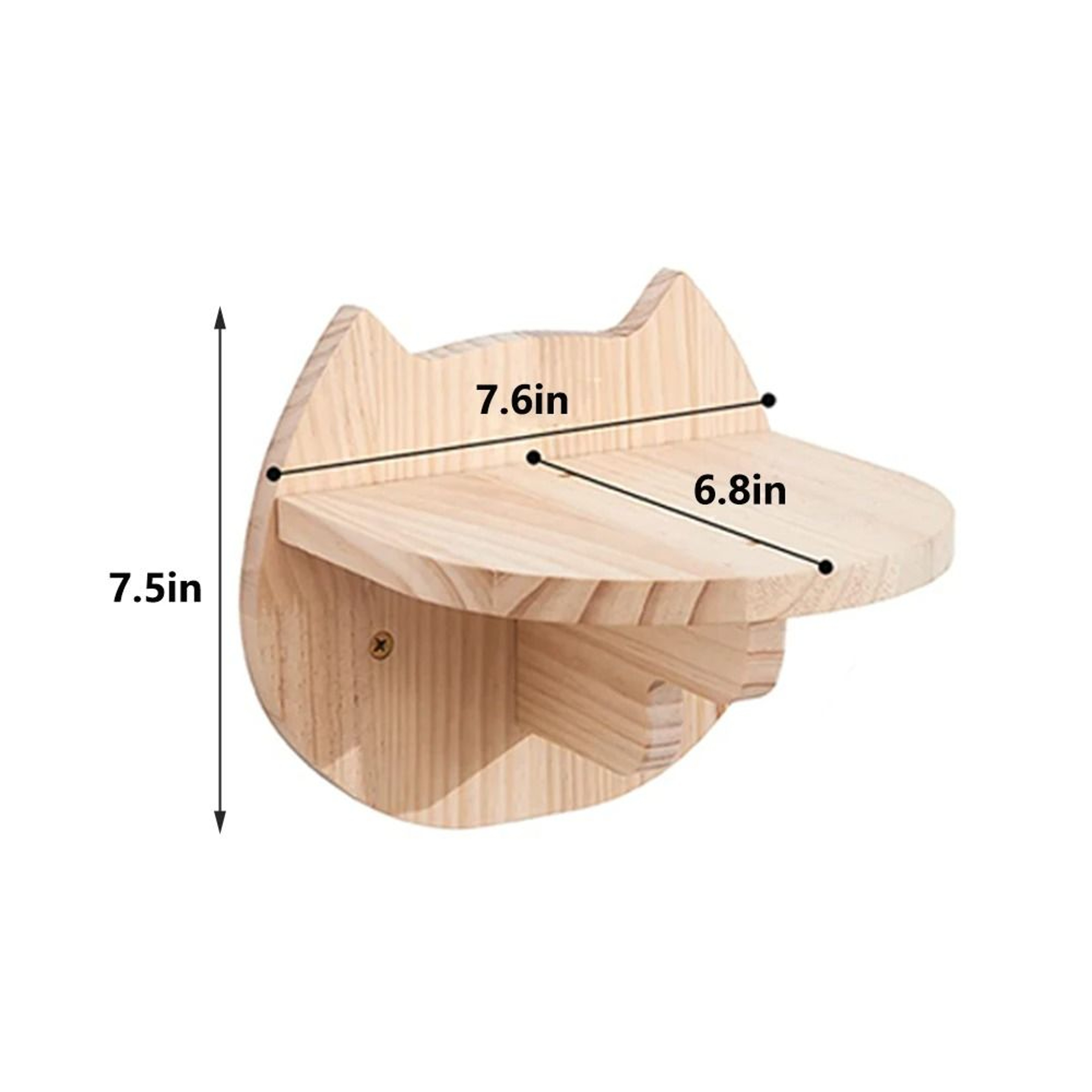 Wall Mounted Cat Climbing Shelf With Sisal Scratching Steps 15