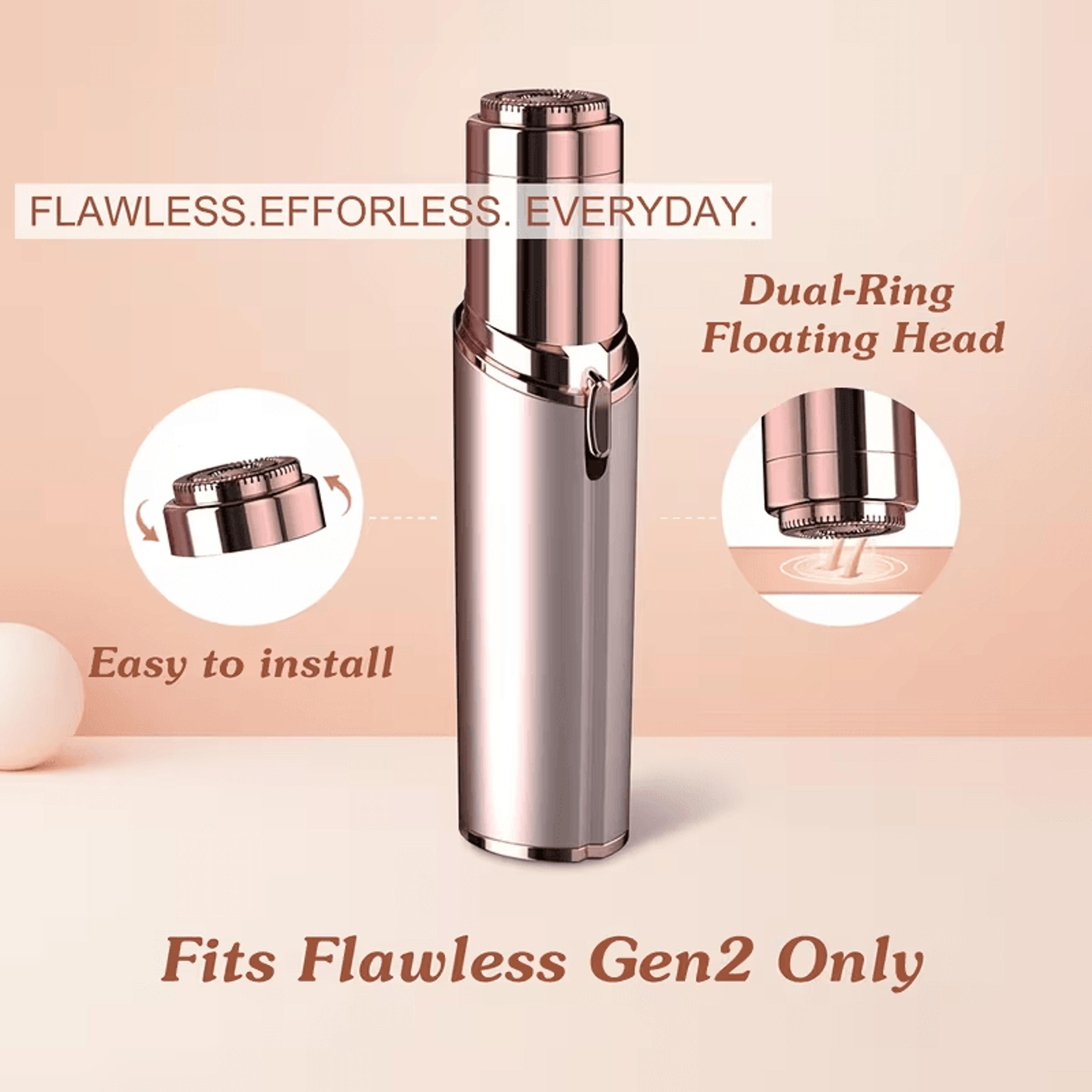 Flawlesscompatible blade replacement heads