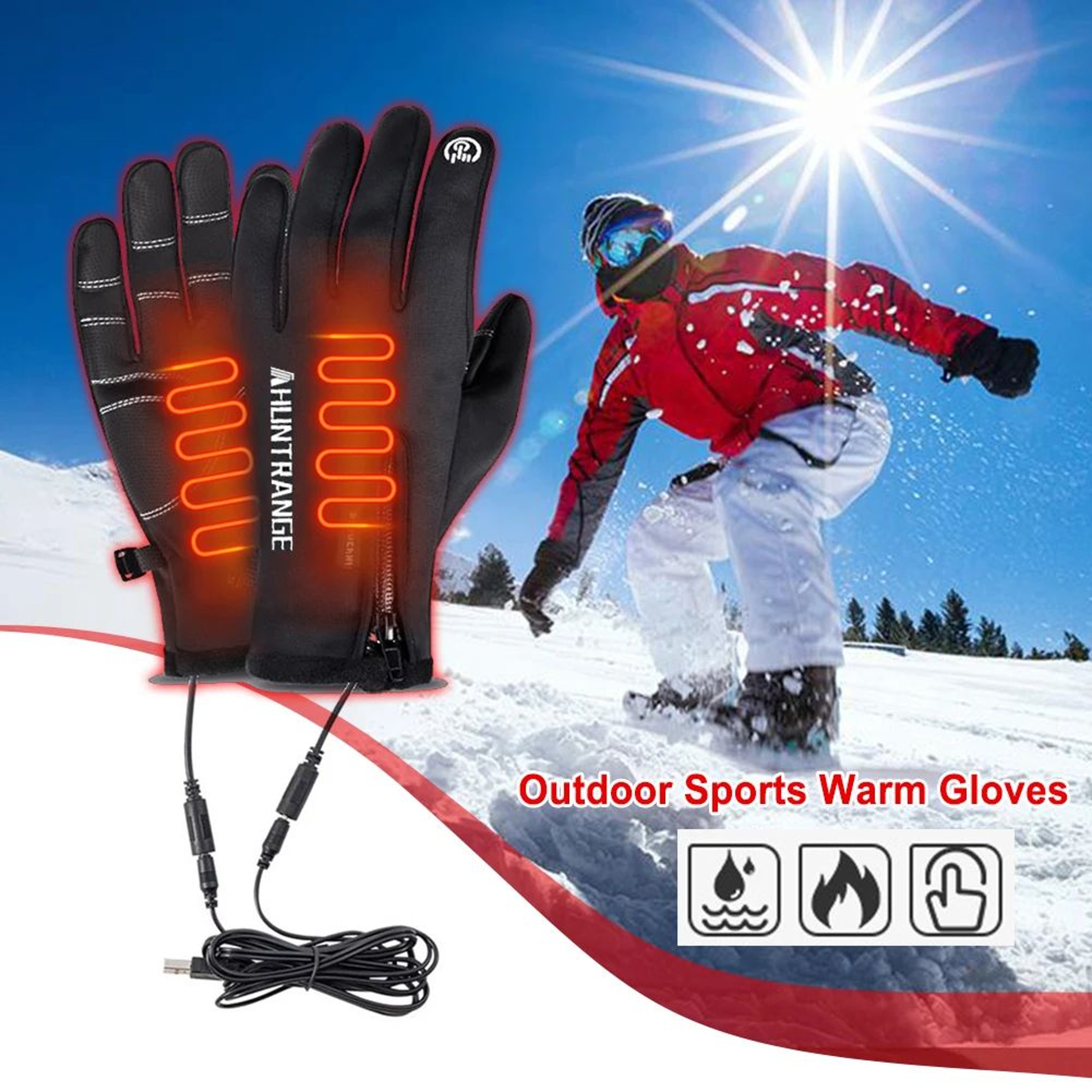 waterproof winter gloves gripping handlebars