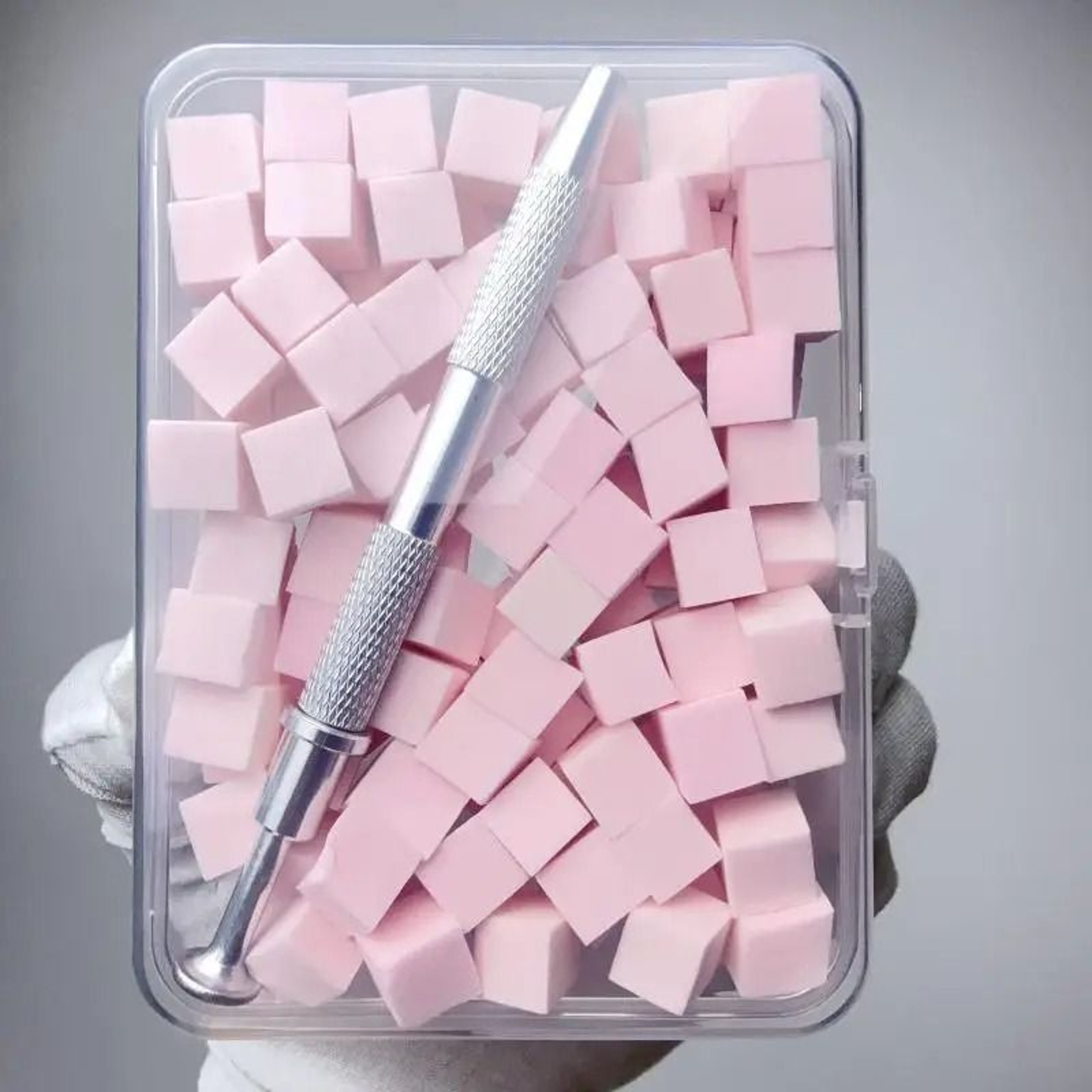 100 Piece Gradient Sponge Brush For Nail Art And Gel Polish Manicure Accessory 9