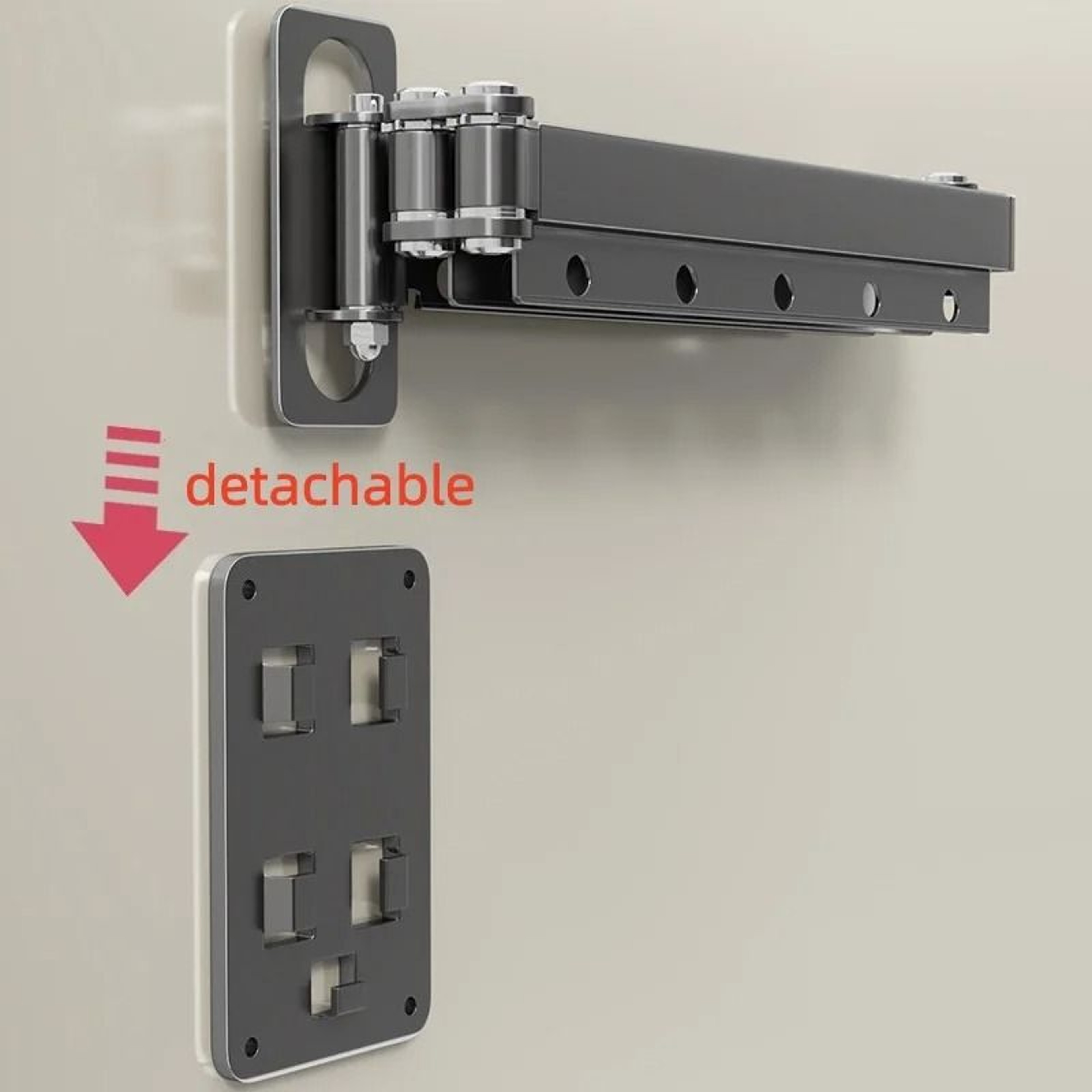 Invisible Folding Shower Partition And Waterproof Curtain Set 6